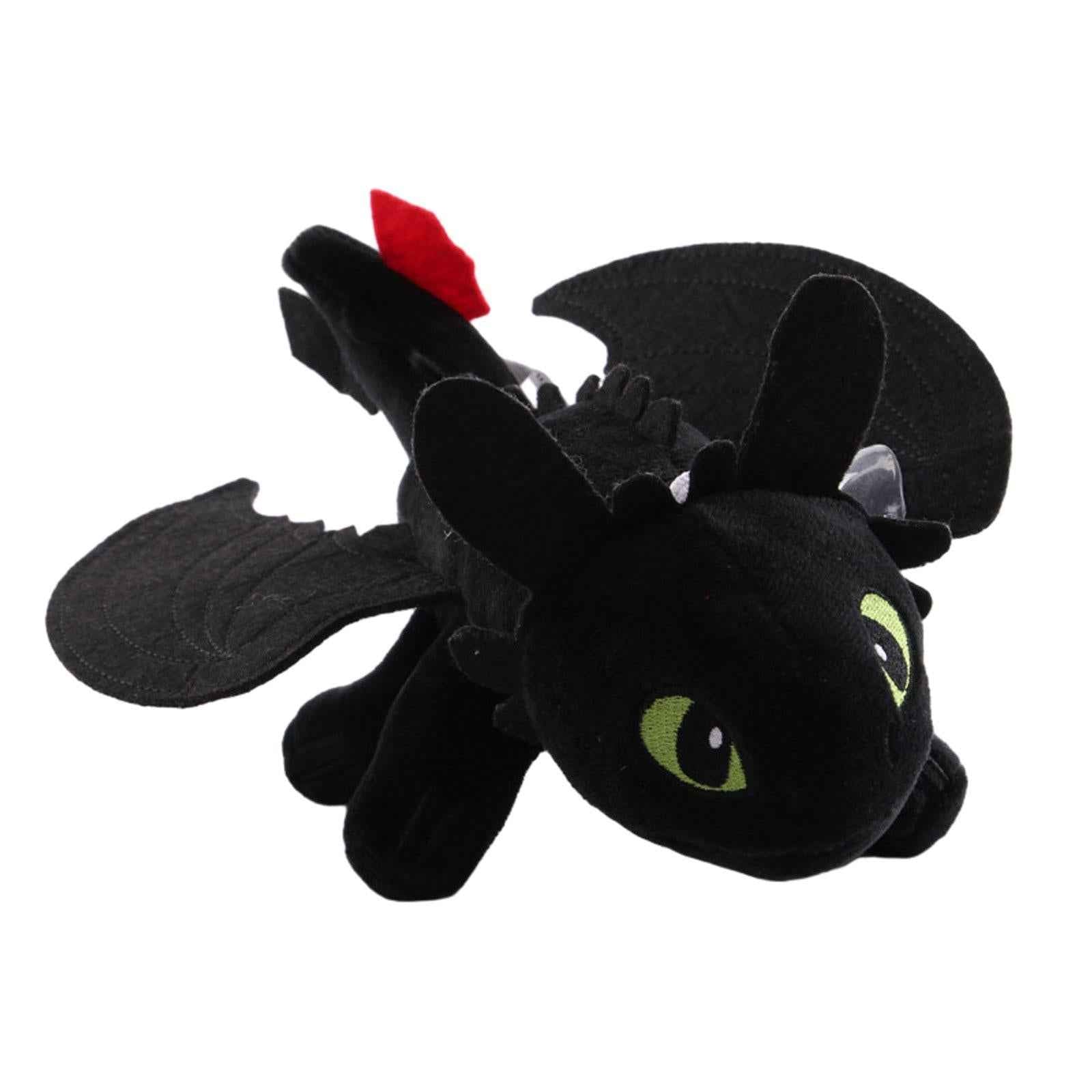 How to Train Your Dragon Plush Toy Cute for Girls Boys Kids Children Ages 4+ black 20cm