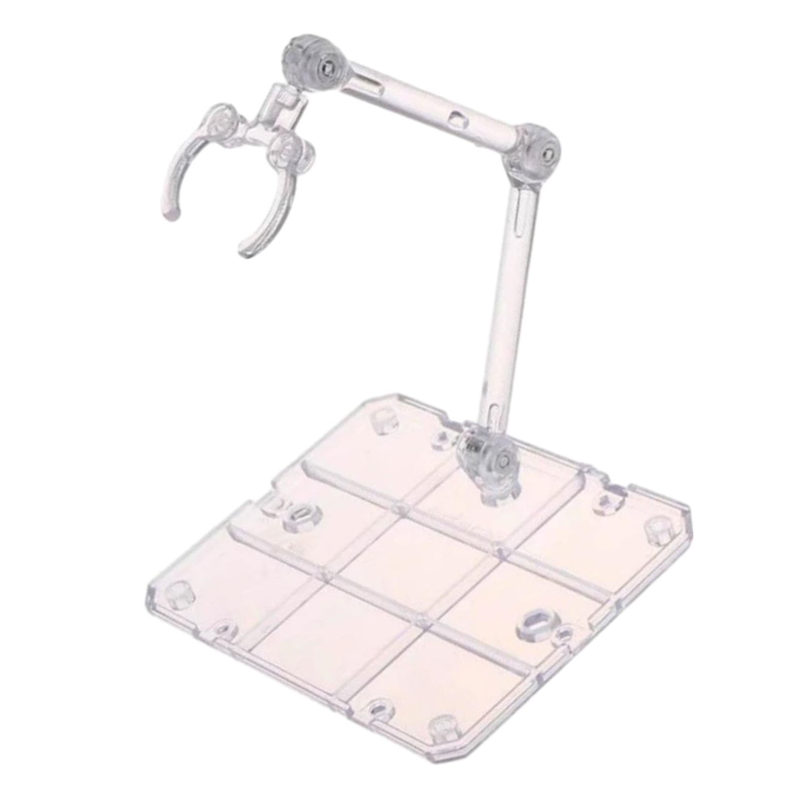 2xAction Figure Display Base Support Rack Flexible Sturdy Animation Doll Stand White