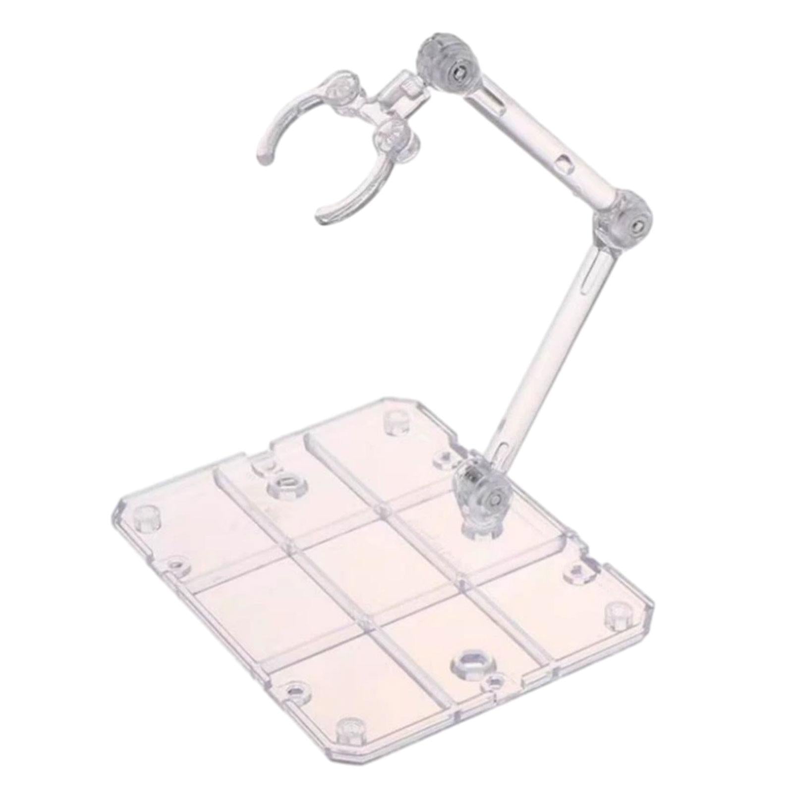 2xAction Figure Display Base Support Rack Flexible Sturdy Animation Doll Stand White