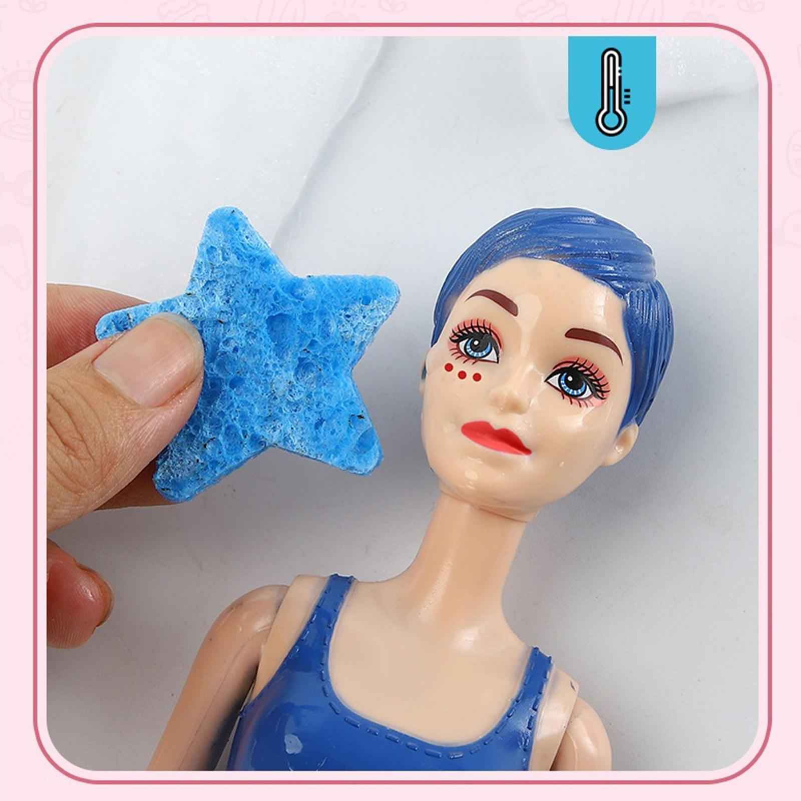 Color Reveal Doll Contain Surprise Wig Skirt Shoes Sponge for New Year Gifts