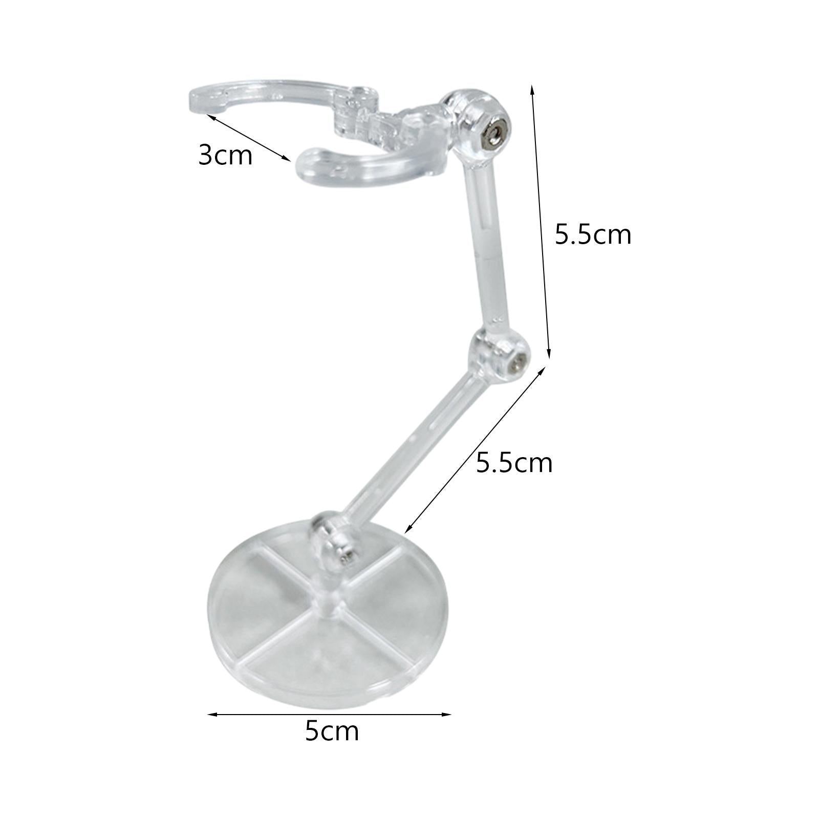 4xAction Bases Holder Sturdy Support DIY Model Support Stand for 6'' Doll clear