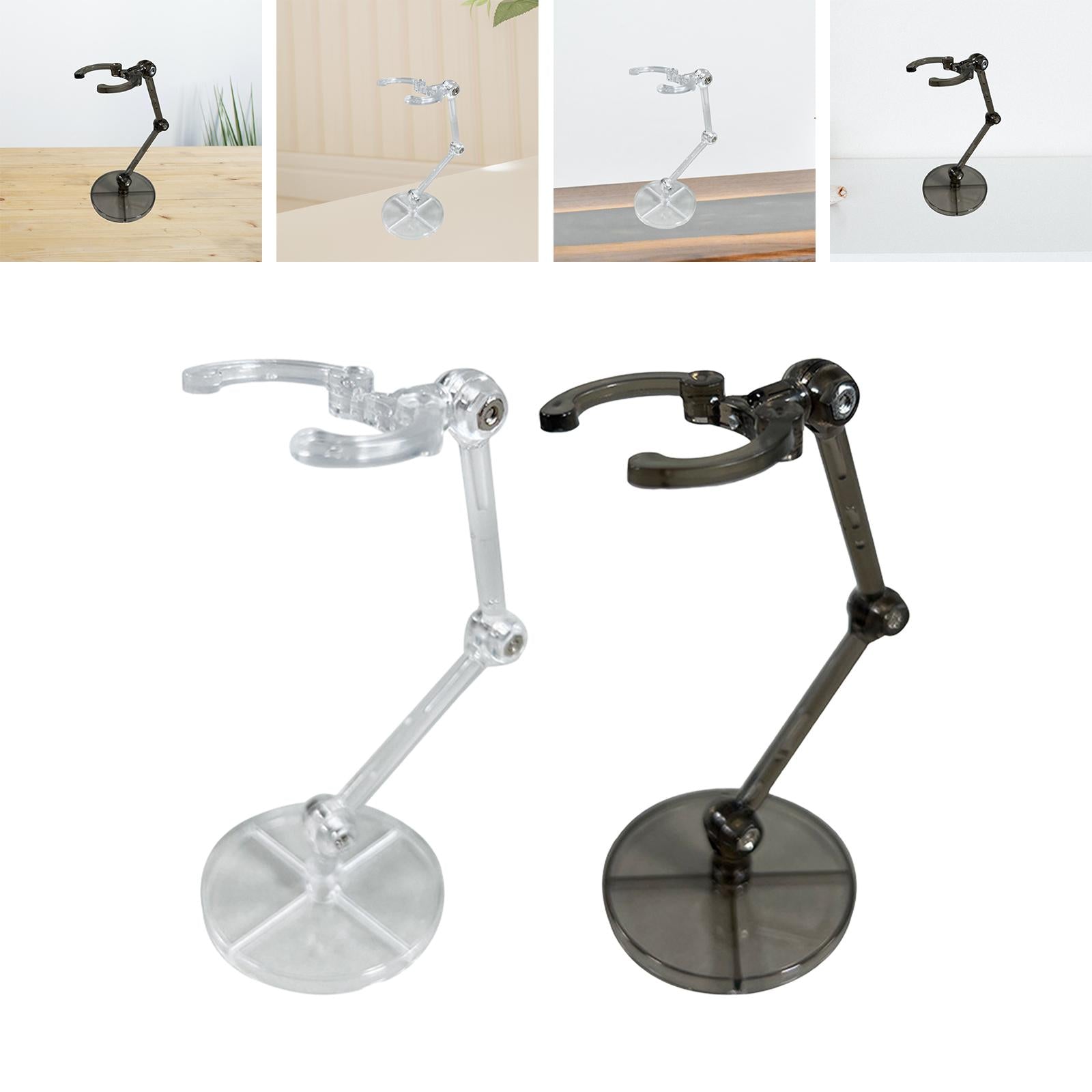 2xAction Bases Holder Sturdy Support DIY Model Support Stand for 6'' Doll clear