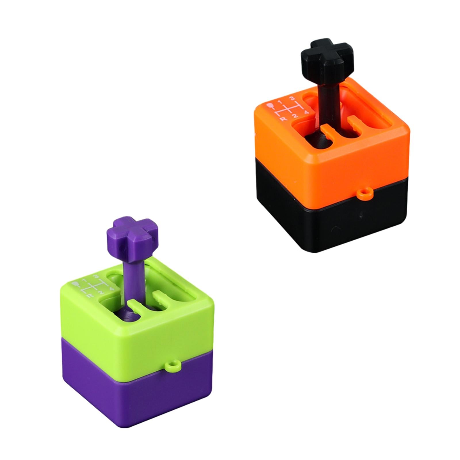 4xGearbox Shifter Keychain Small Car Shifter Keyring for Daddy Kids and Adults Green Violet