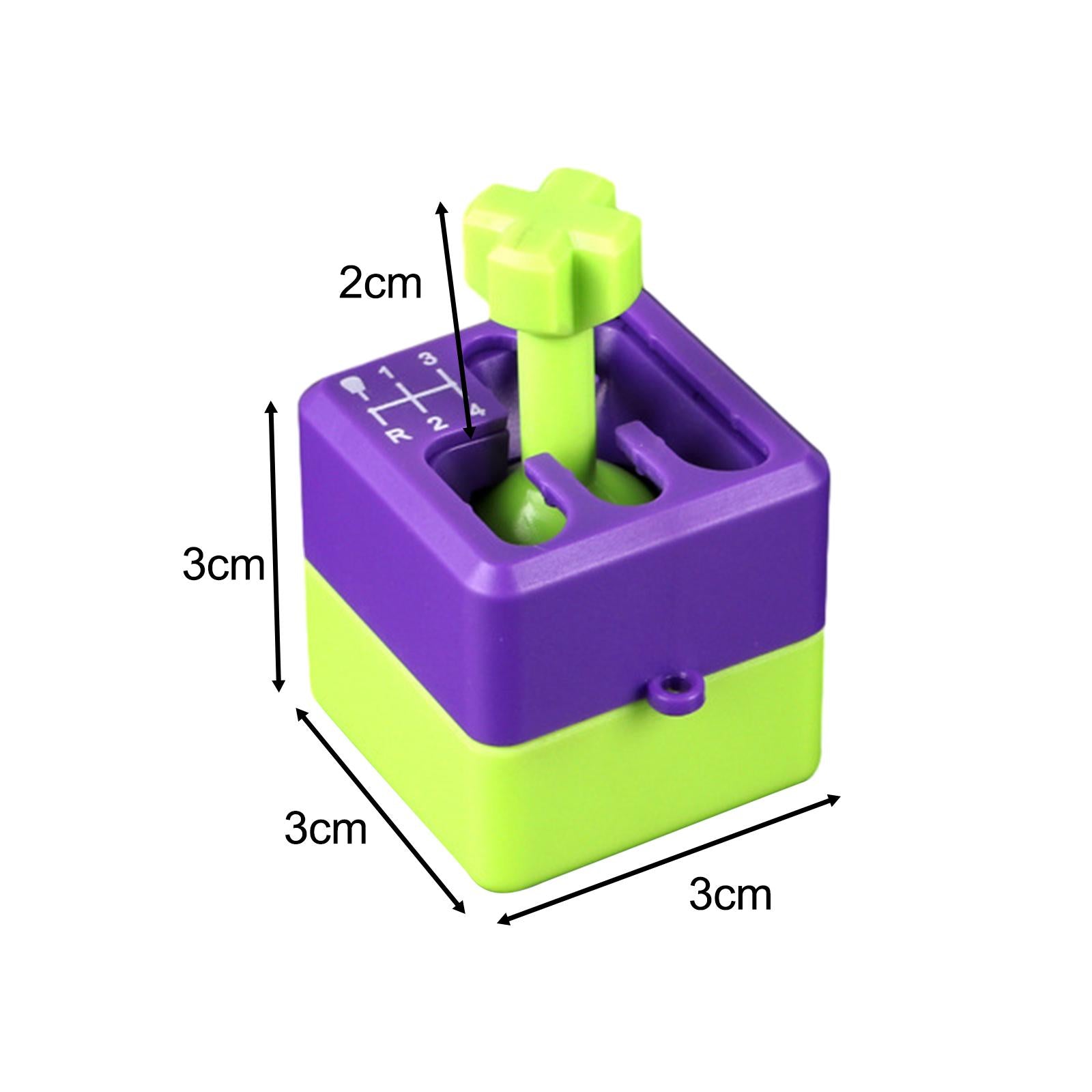 4xManual Shifter Box Keychain for Boyfriend Automotive Accessories Sensory Toy Green