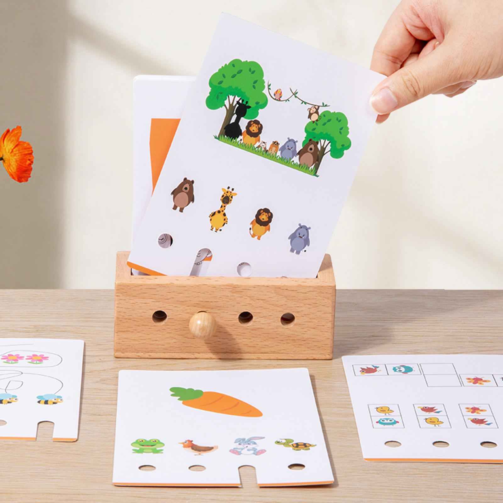 Flash Cards Match Toys Memory Training Preschool Activity for Kids Preschool