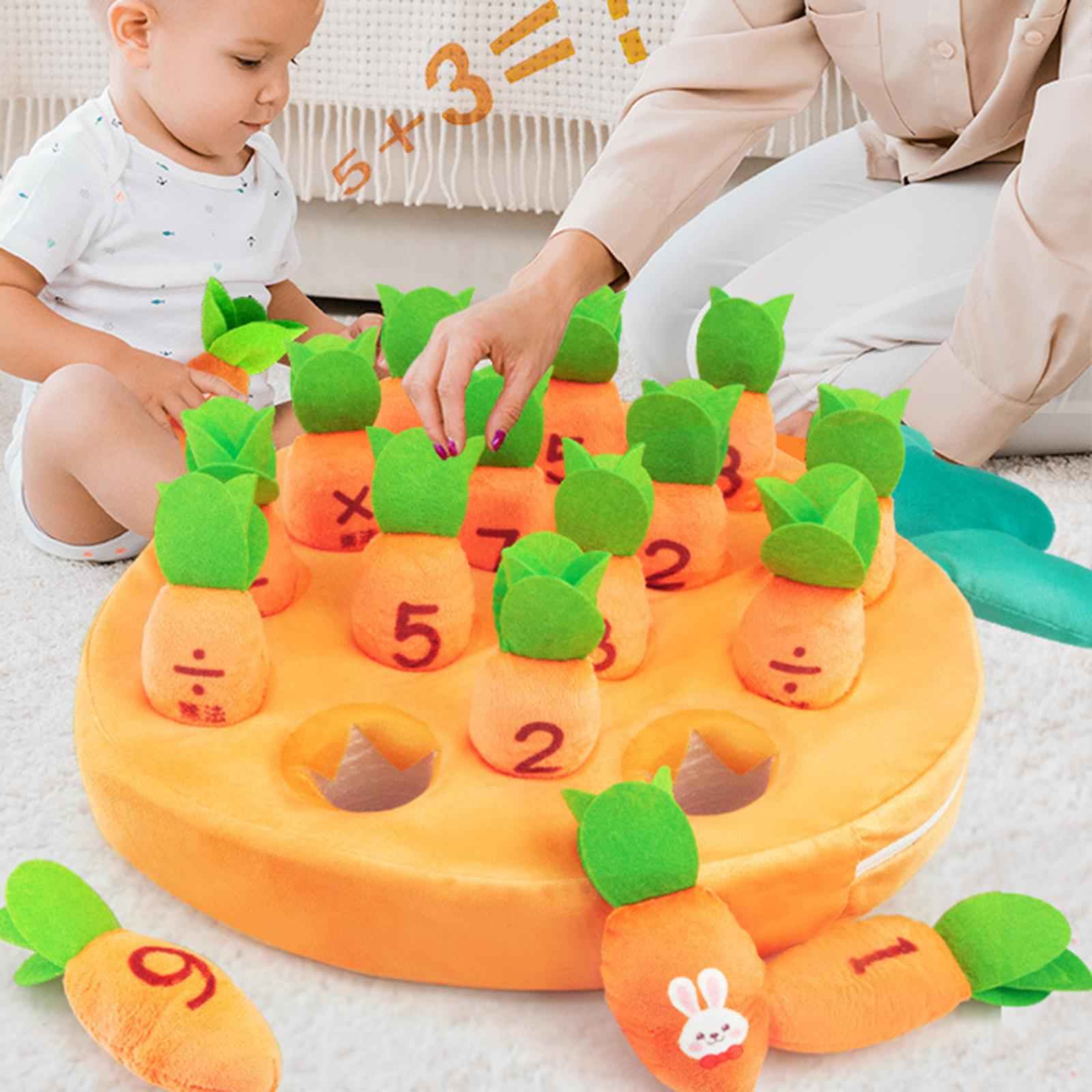 Carrot Plush Stuffed Toy Radishes Carrot Plush Toy for Subtraction Preschool