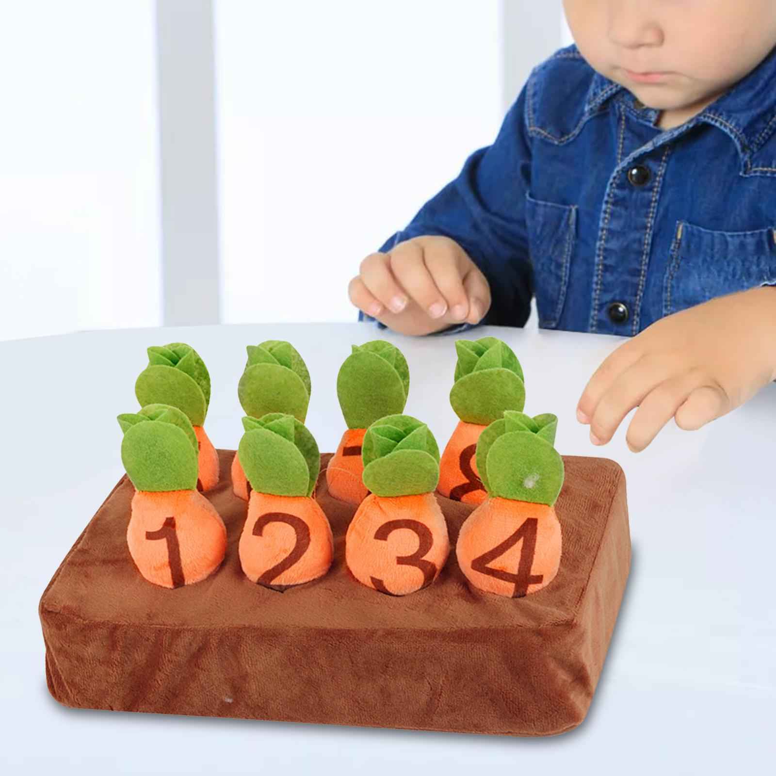 Carrot Plush Stuffed Toy Radishes Carrot Plush Toy for Subtraction Preschool