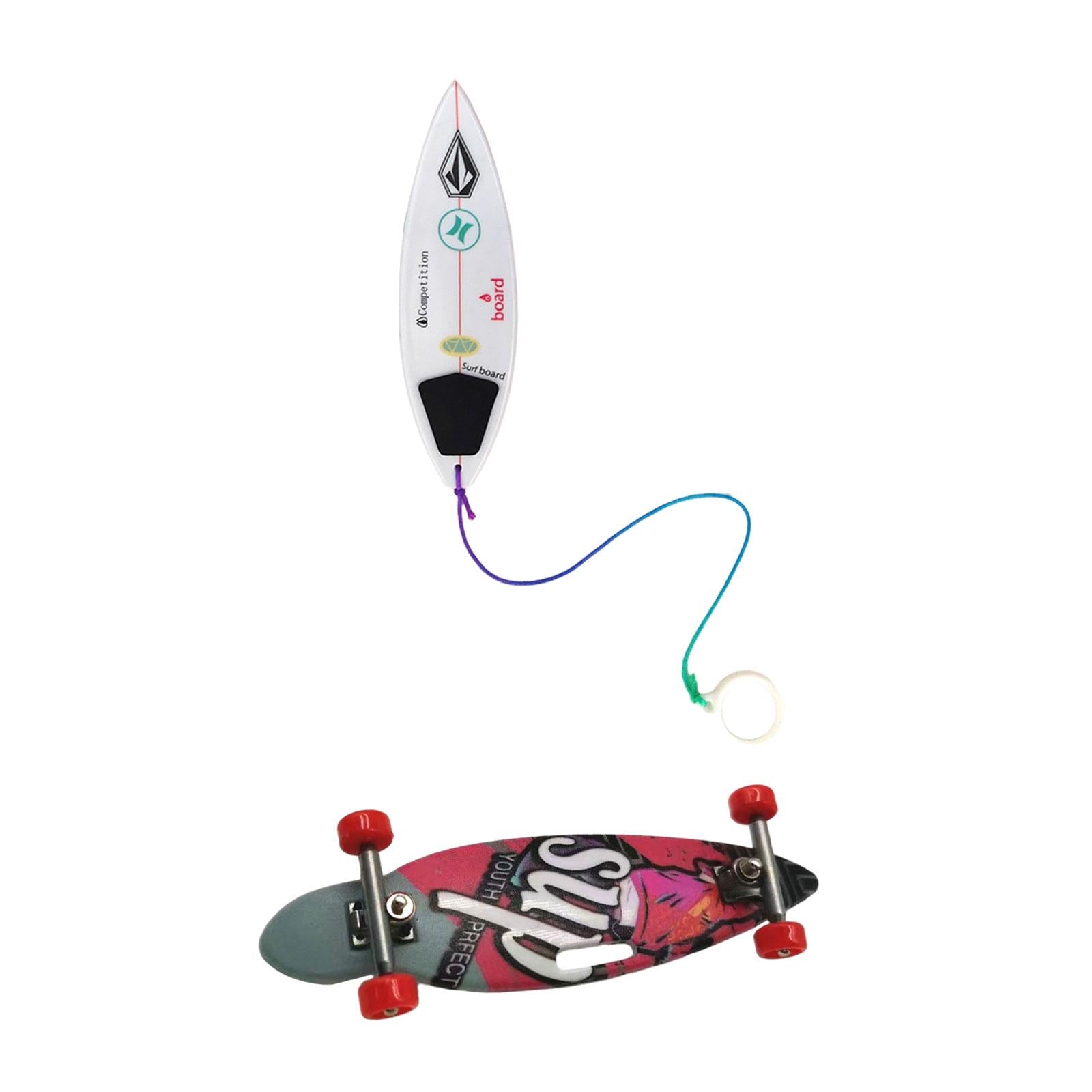 4xFinger Surfboard Finger Motor Skills Portable Finger Toy for Kids Boys Girls