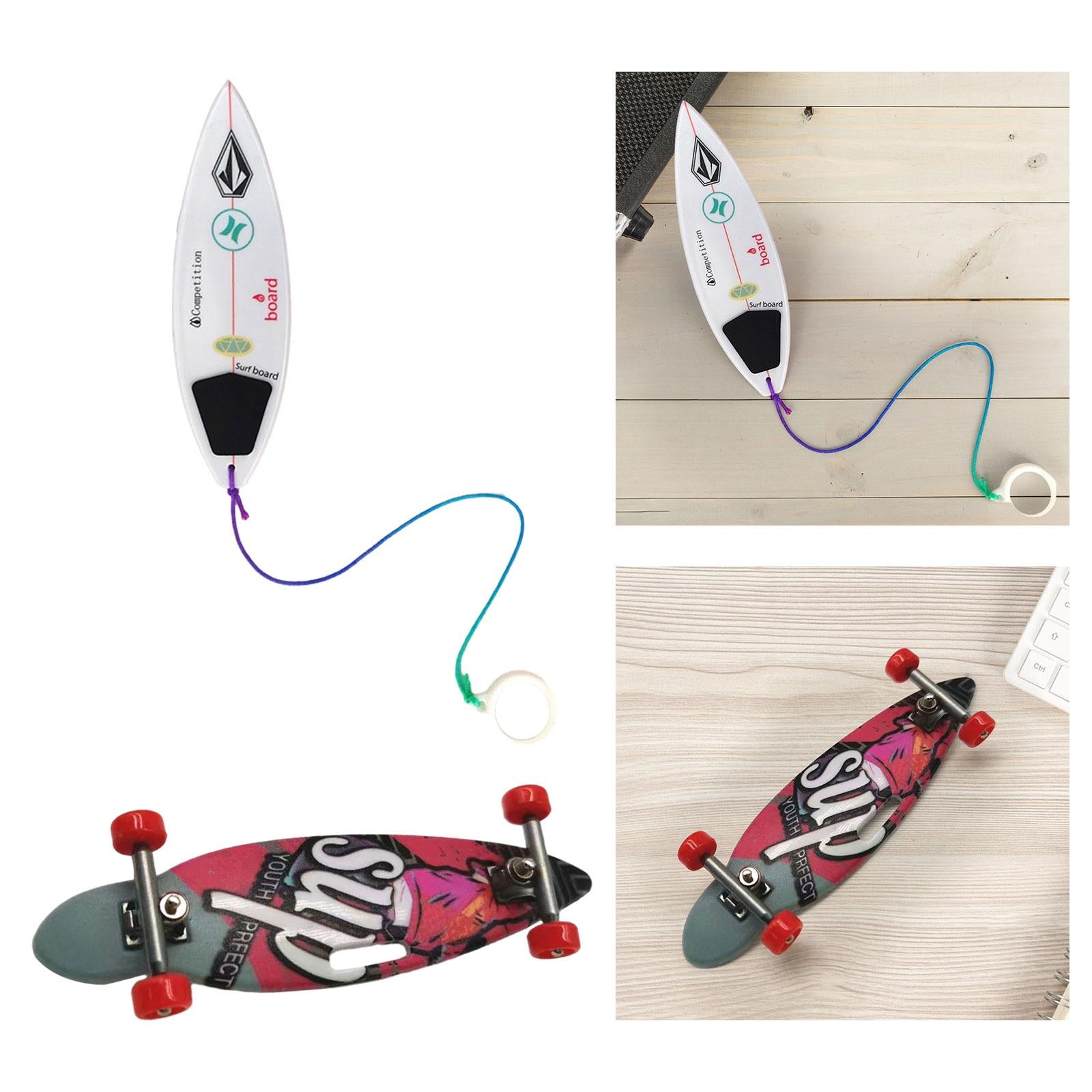 4xFinger Surfboard Finger Motor Skills Portable Finger Toy for Kids Boys Girls