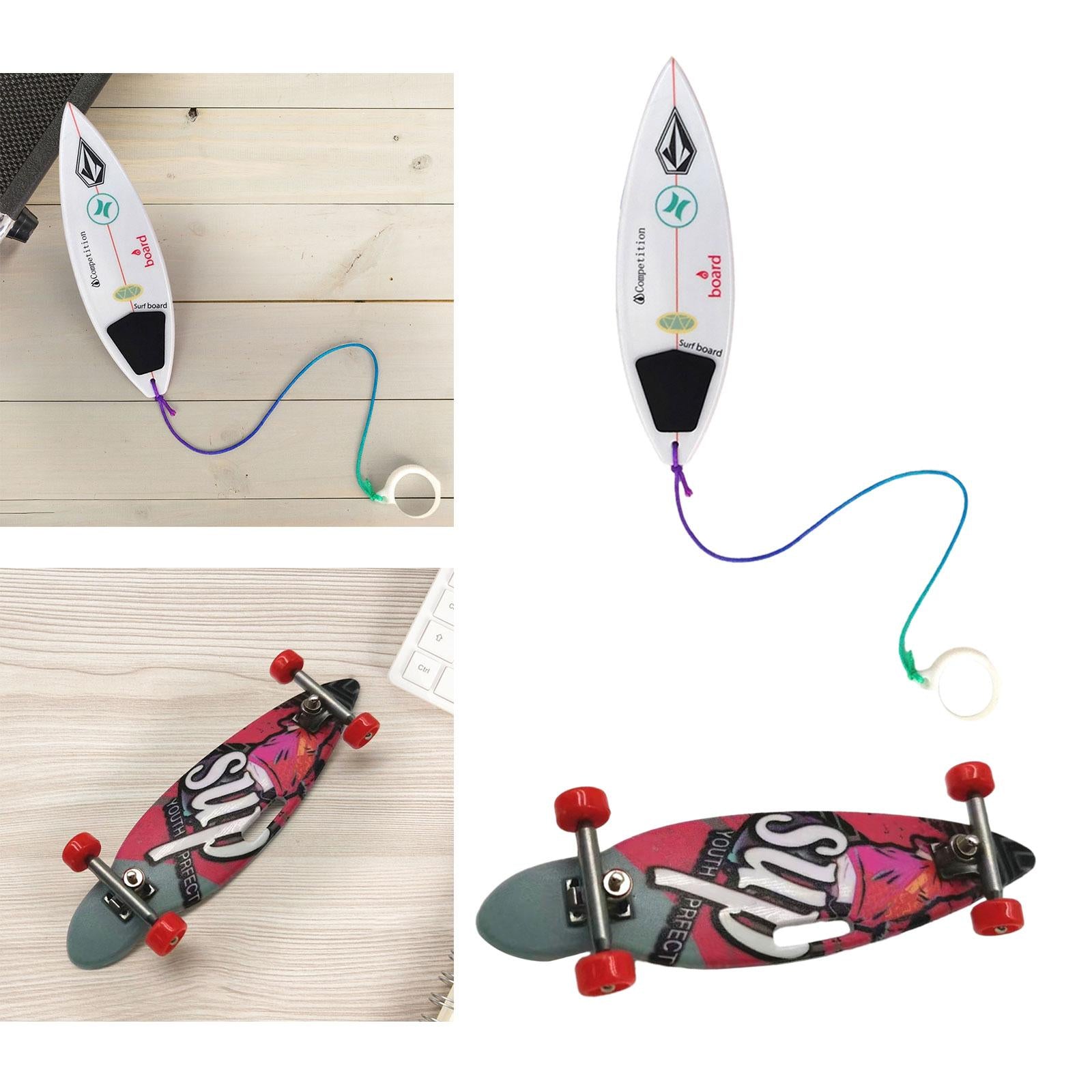 2xFinger Surfboard Finger Motor Skills Portable Finger Toy for Kids Boys Girls