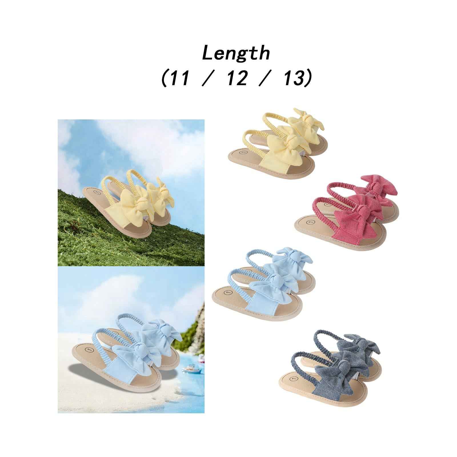 Infant Baby Girl Sandals Casual Anti Slip Outdoor Summer First Walking Shoes Yellow 11cm