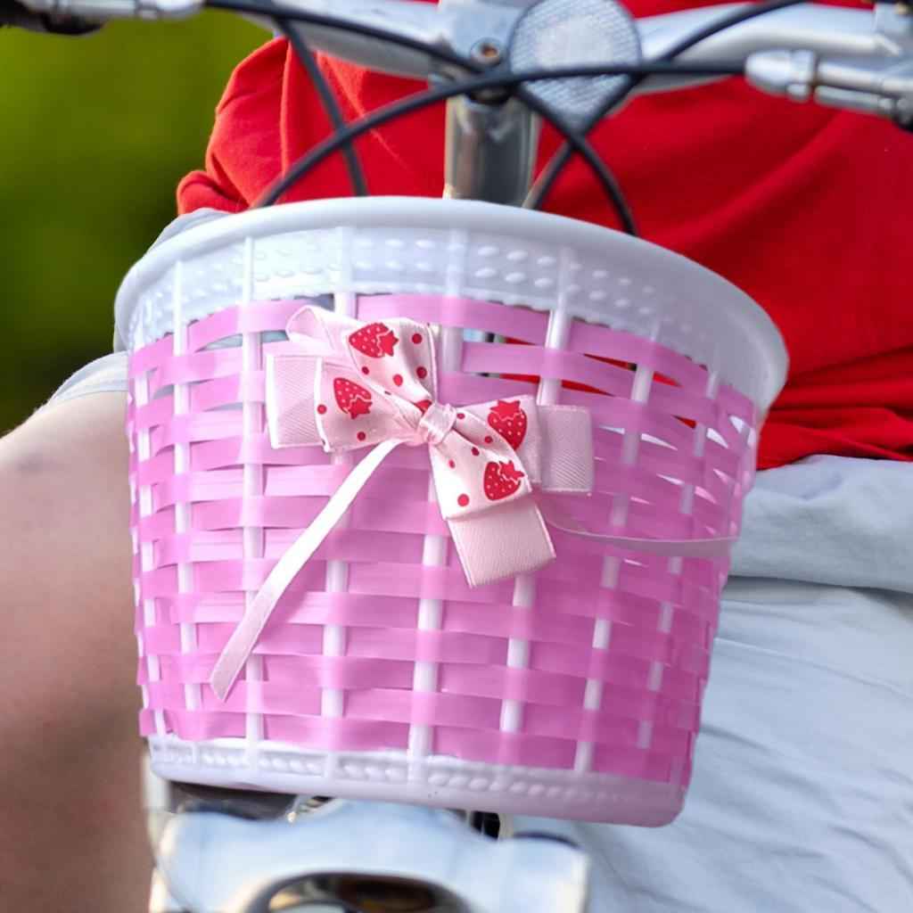 Bike Basket for Boys Girls Front Frame Bike Basket Handlebar Basket for Kids