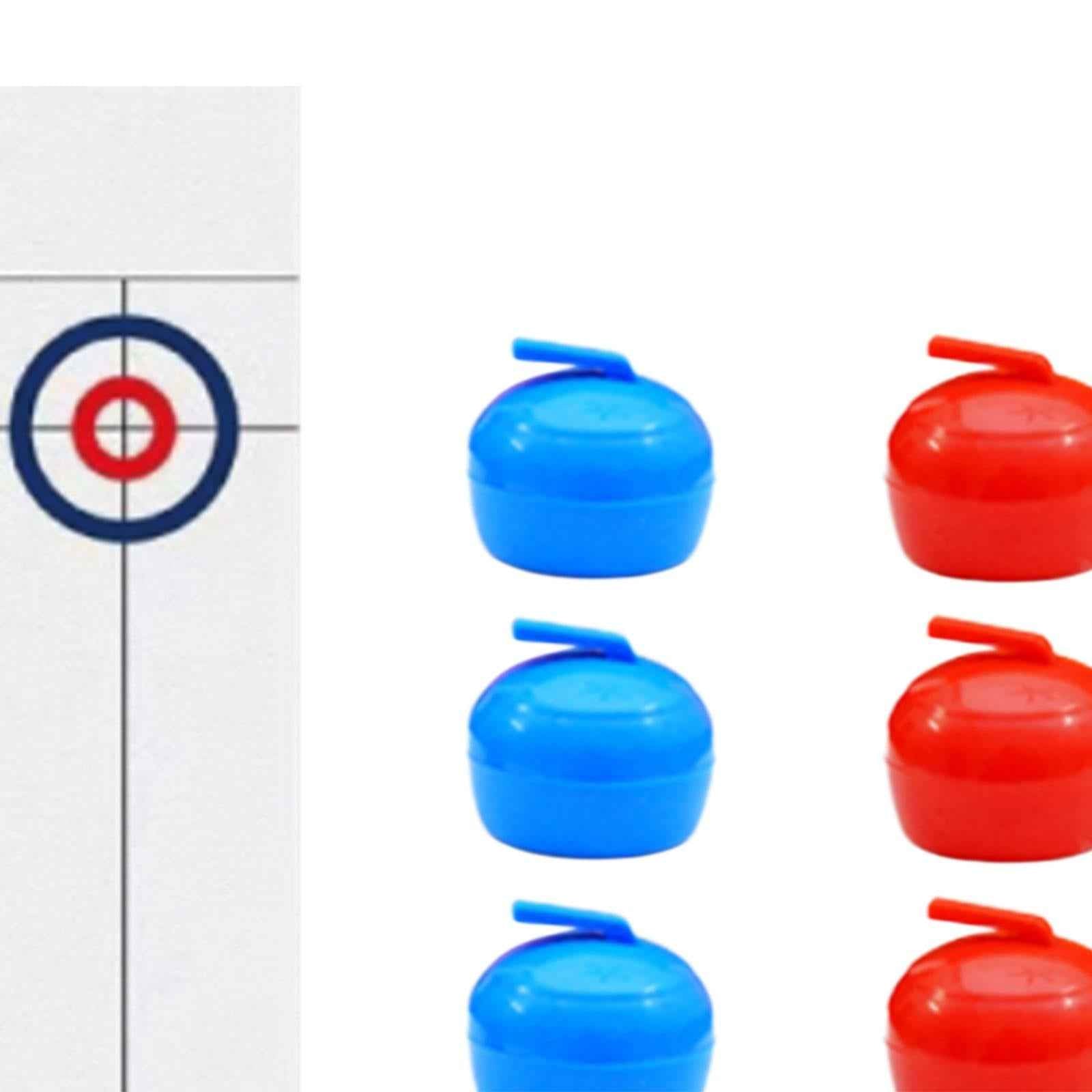 Tabletop Curling Game Shuffleboard Table Game for Party Game Travel Children 8 Rollers