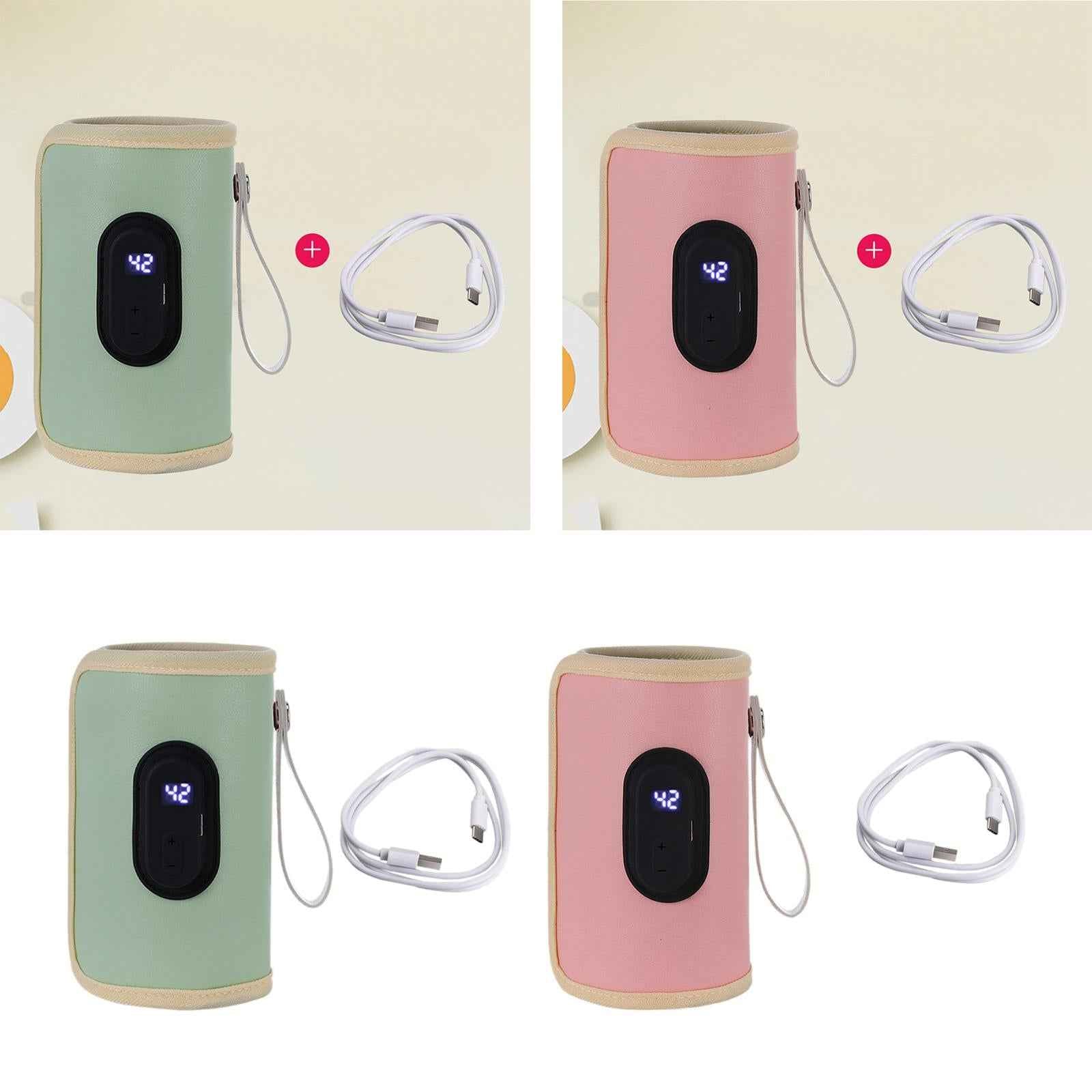 Portable Bottle Warmer Milk Breast Milk Bottle Heater for Business Trip Home green