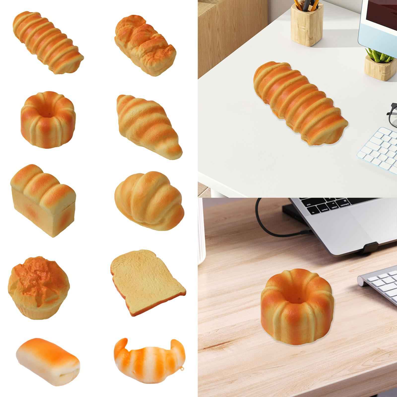Soft Toast Bread Shape Squishes Toy Bread Stress Toy for Teens Kids Children A