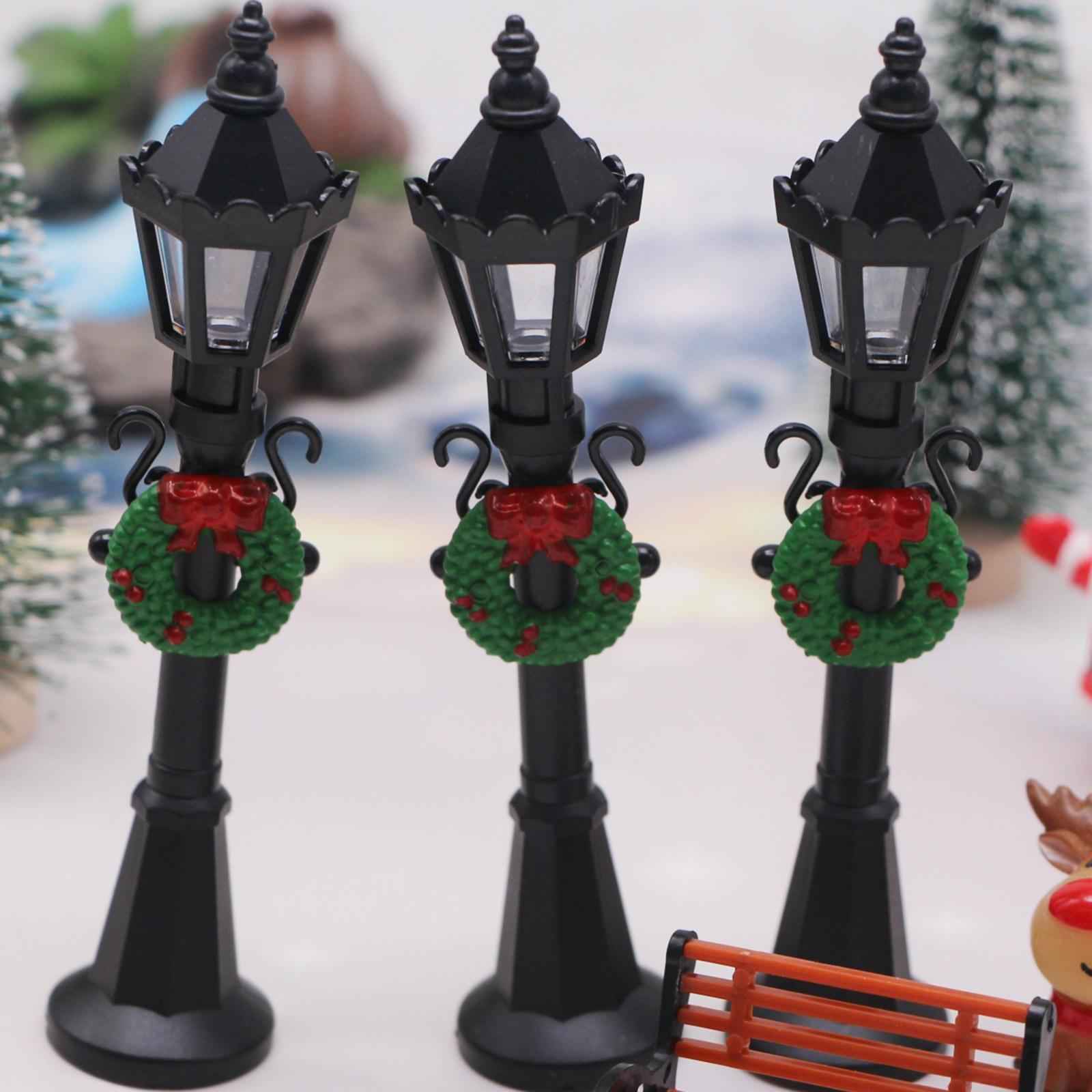 Mini Street Lamp Post Model Fairy Garden Decoration Garden Lamp Street Models
