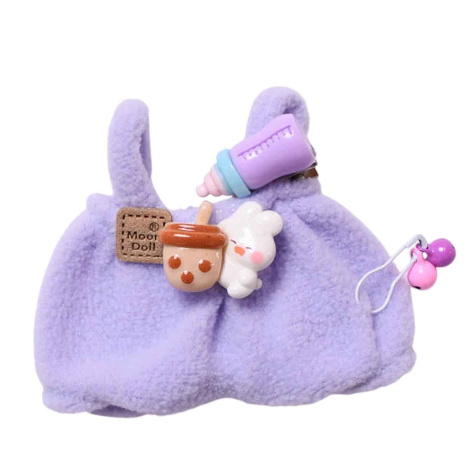 Plush Doll Clothes Cute Educational Coordination Doll Clothing for 17cm Doll Purple