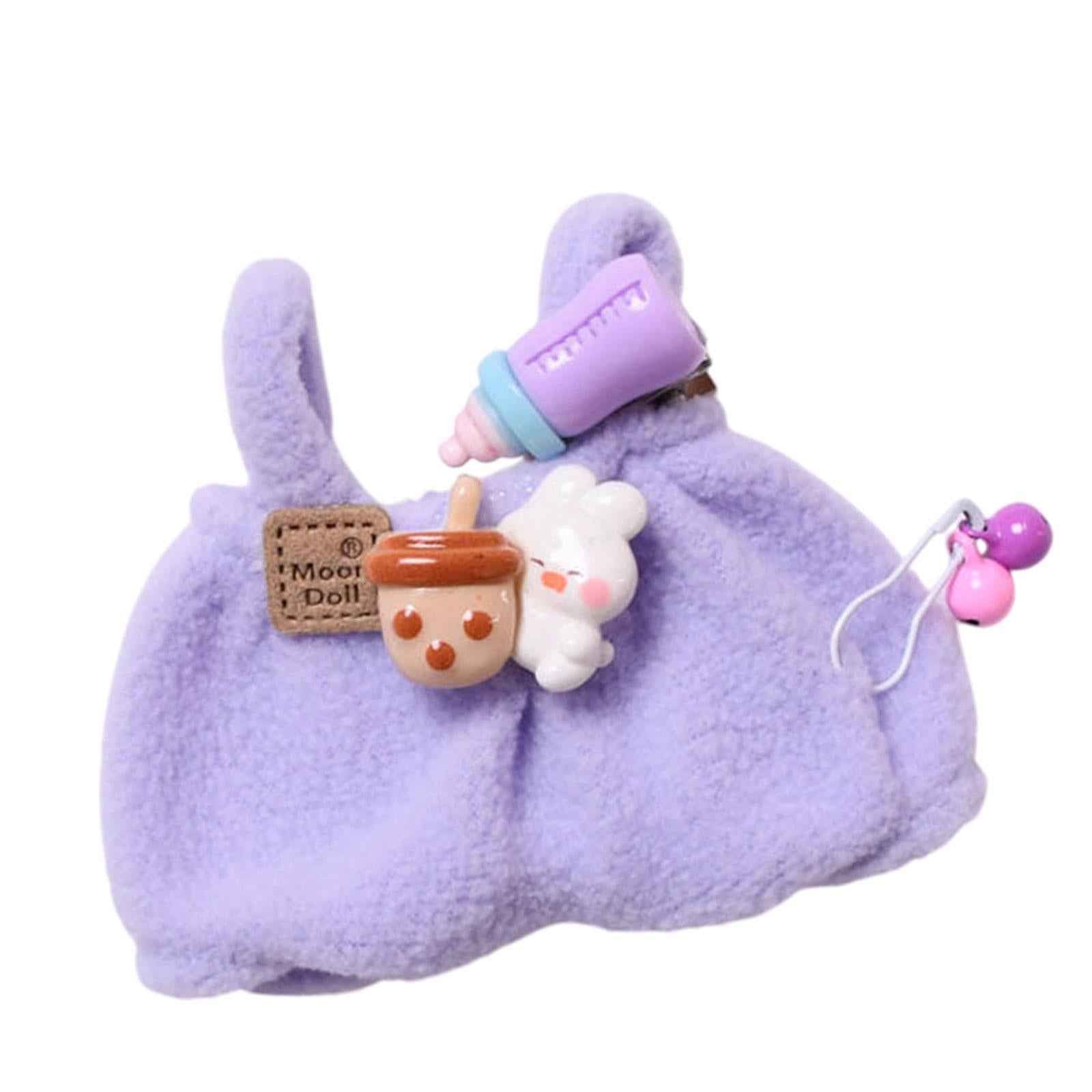 Plush Doll Clothes Cute Educational Coordination Doll Clothing for 17cm Doll Purple