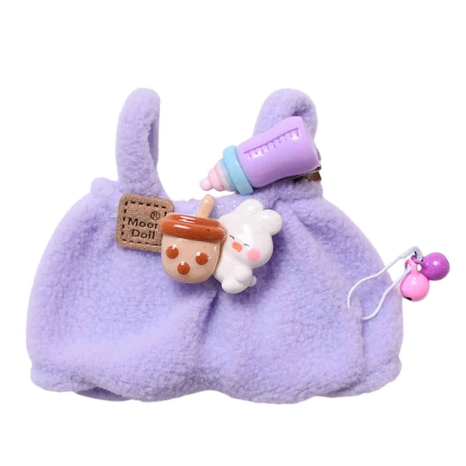 Plush Doll Clothes Cute Educational Coordination Doll Clothing for 17cm Doll Purple