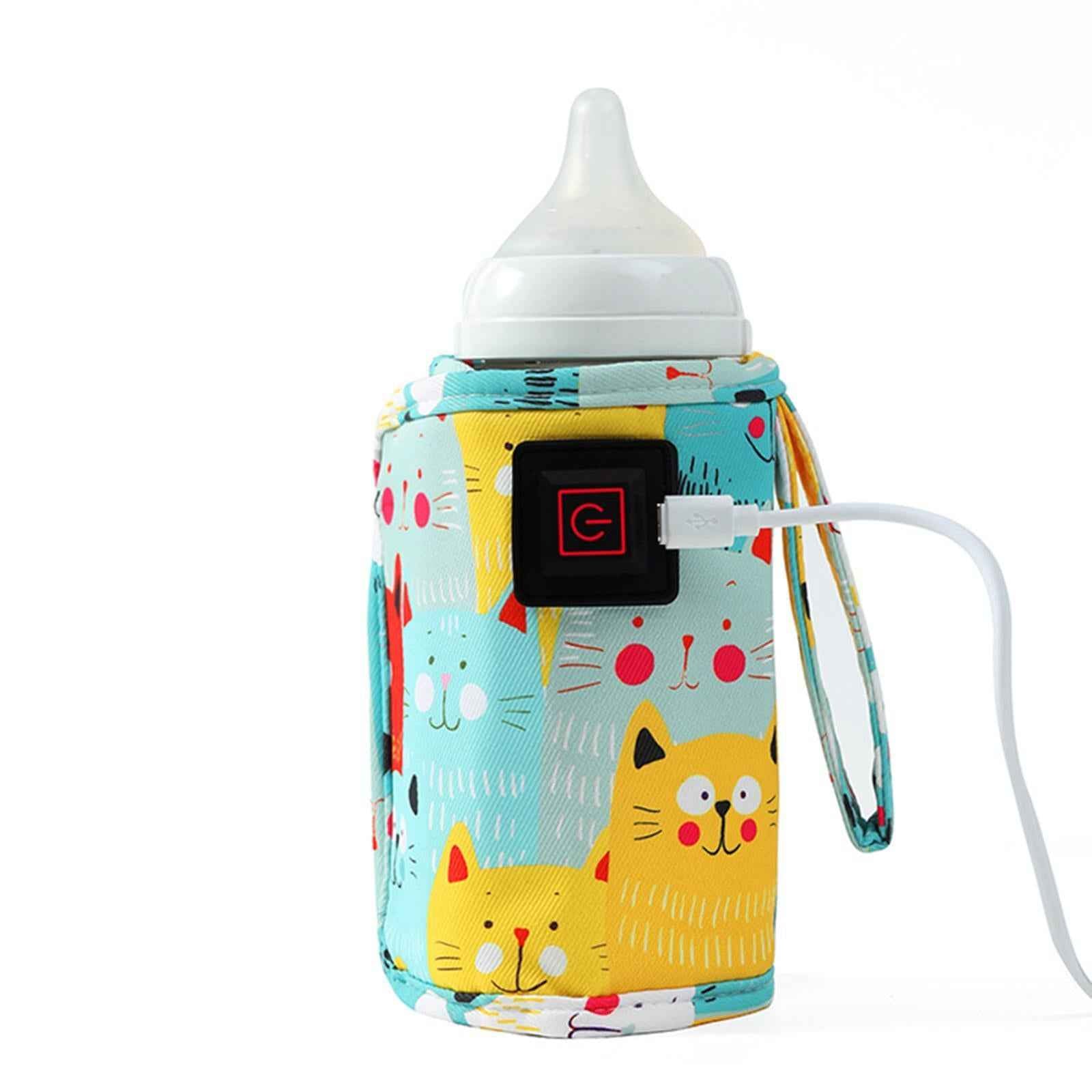 USB Bottle Warmer Fast Heating Milk Heater Cover for Home Traveling Car Yellow