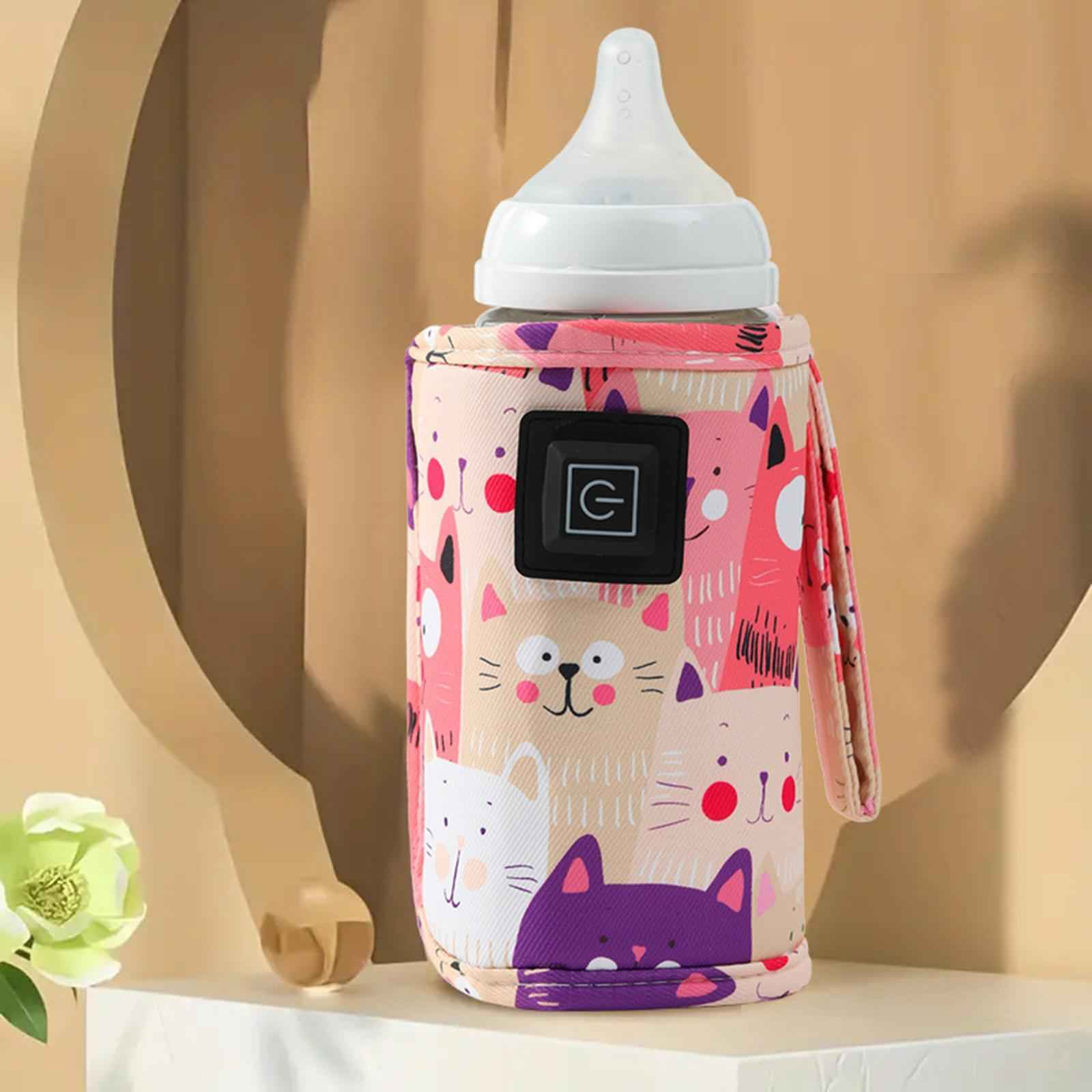 USB Bottle Warmer Fast Heating Milk Heater Cover for Home Traveling Car Yellow