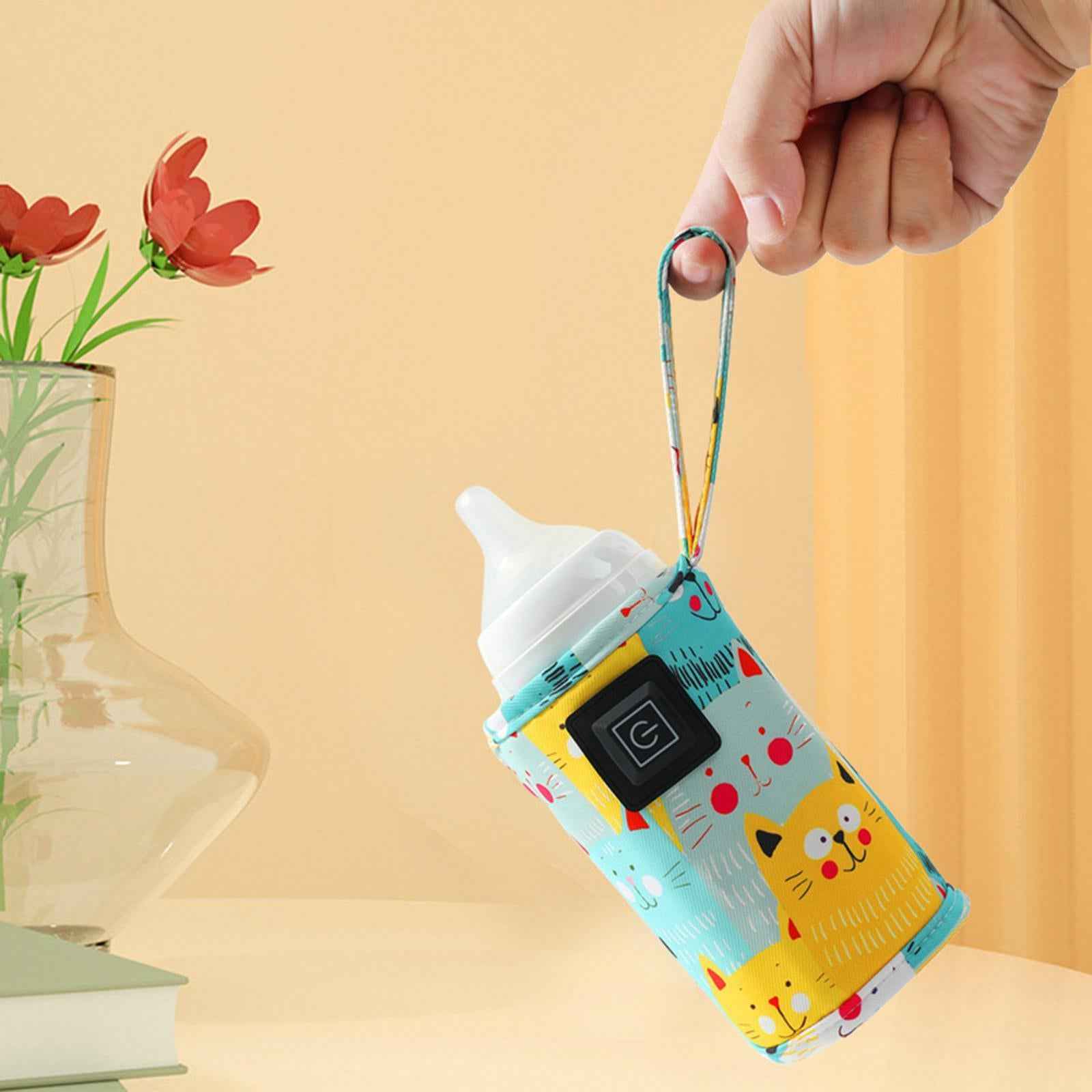 USB Bottle Warmer Fast Heating Milk Heater Cover for Home Traveling Car Yellow