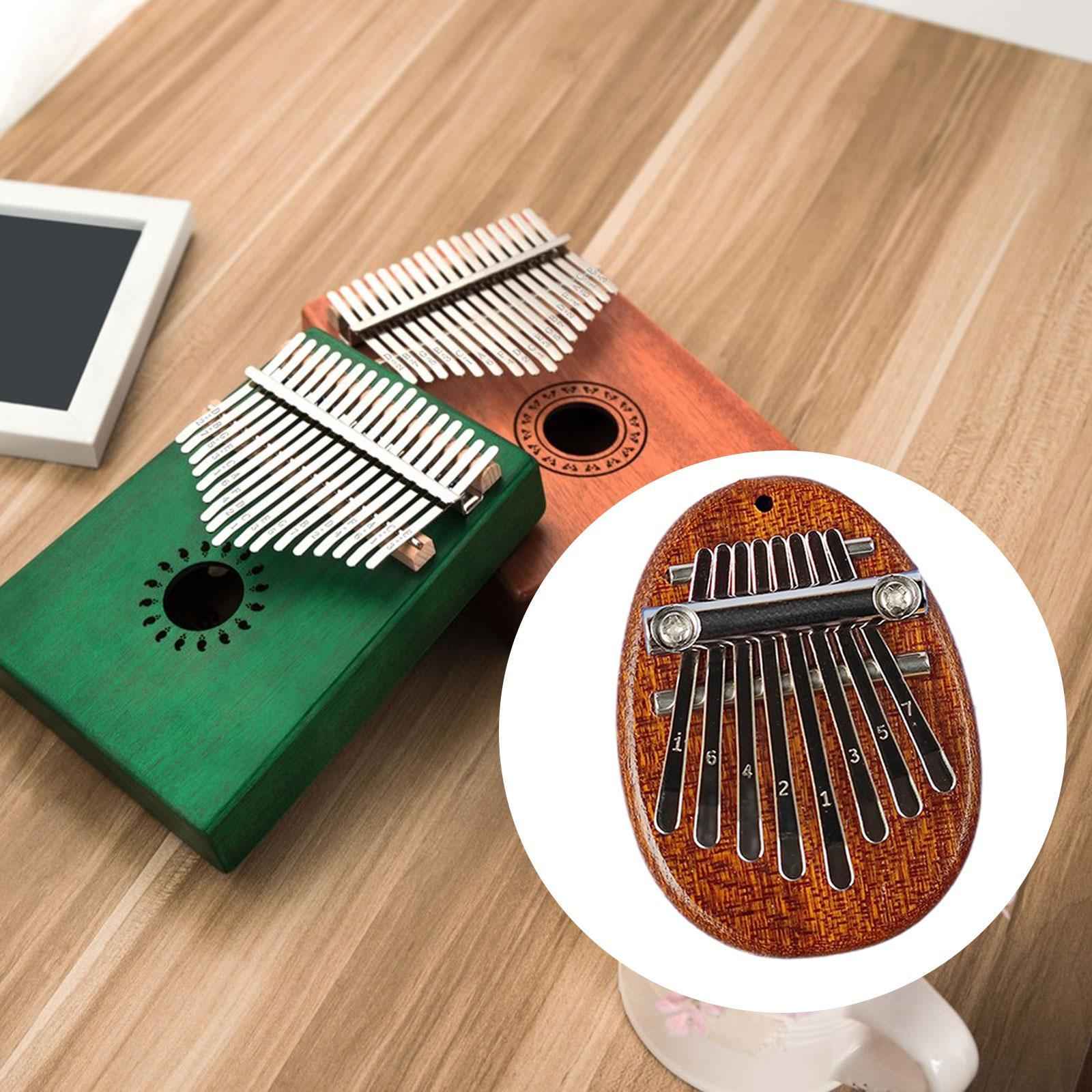 Beginner Finger Instrument Mini Thumb Piano 8 Keys for Ornaments Music Lover Water