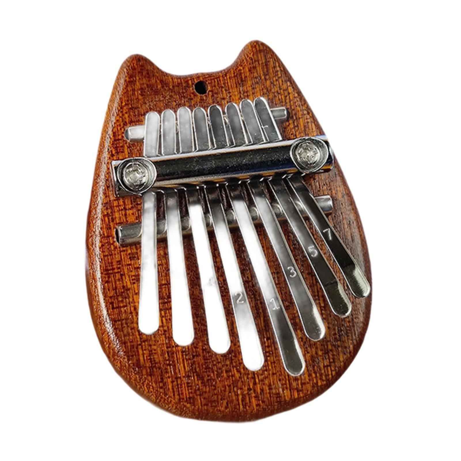Beginner Finger Instrument Mini Thumb Piano 8 Keys for Ornaments Music Lover Cat