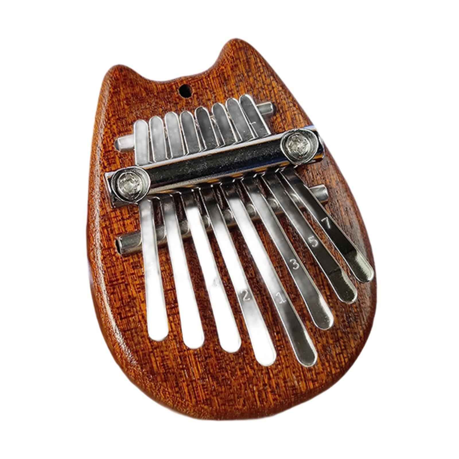 Beginner Finger Instrument Mini Thumb Piano 8 Keys for Ornaments Music Lover Cat