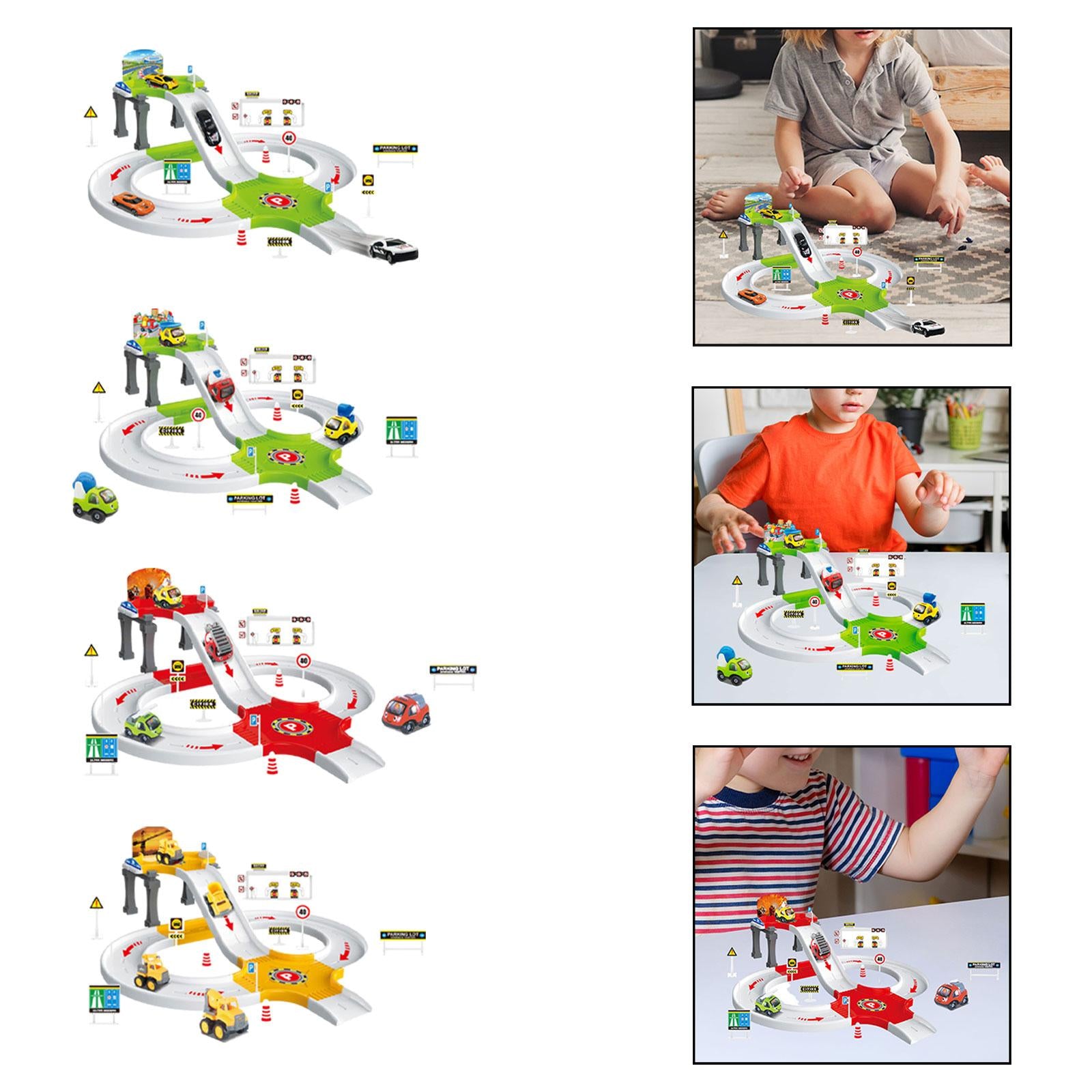 Boy Toy Aged 4-6 Sturdy Educational Car Kit Cartoon Preschool Car Games Toys Racings Car