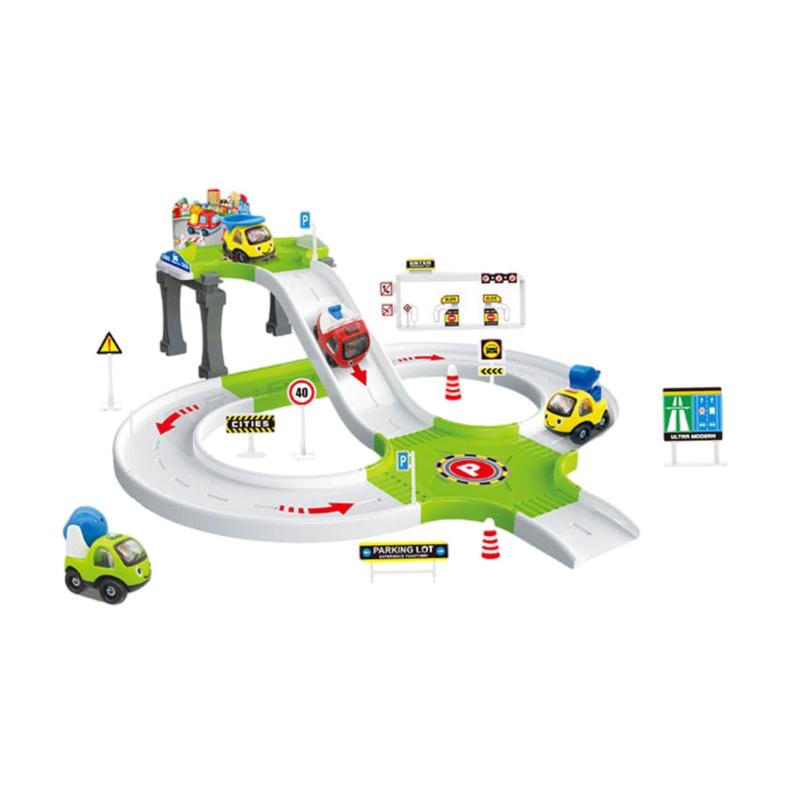 Boy Toy Aged 4-6 Sturdy Educational Car Kit Cartoon Preschool Car Games Toys Green Engineer Car