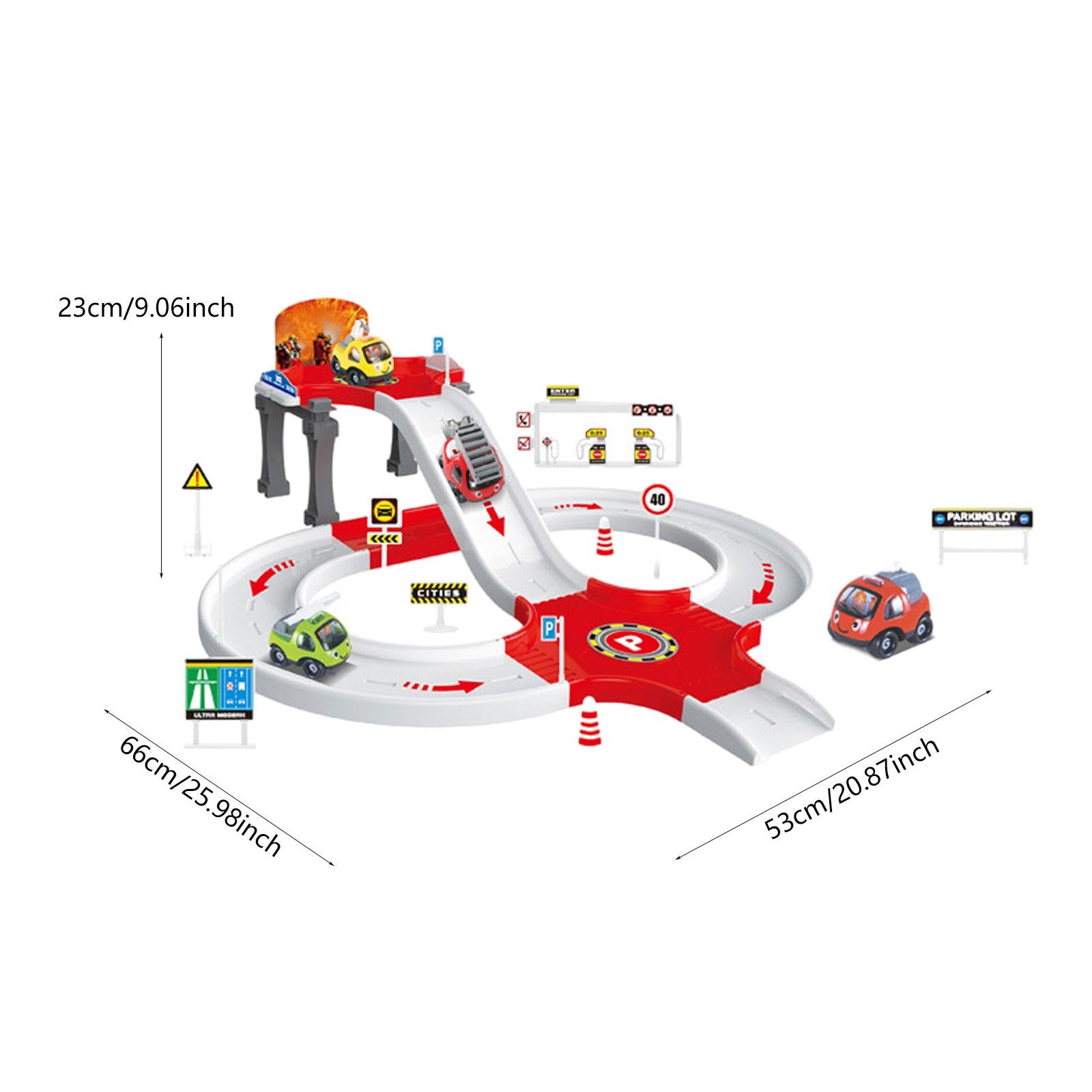 Boy Toy Aged 4-6 Sturdy Educational Car Kit Cartoon Preschool Car Games Toys Fire truck