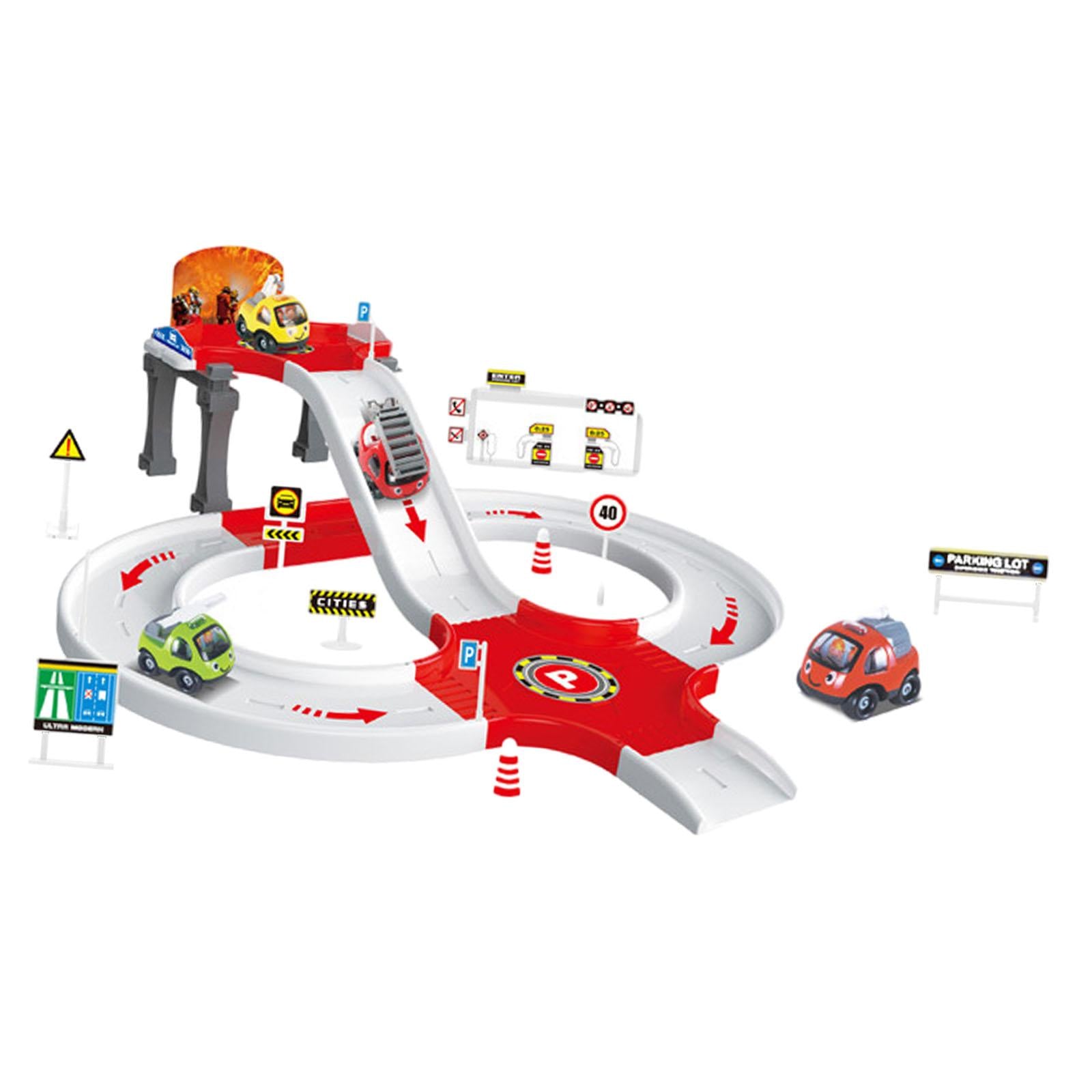 Boy Toy Aged 4-6 Sturdy Educational Car Kit Cartoon Preschool Car Games Toys Fire truck