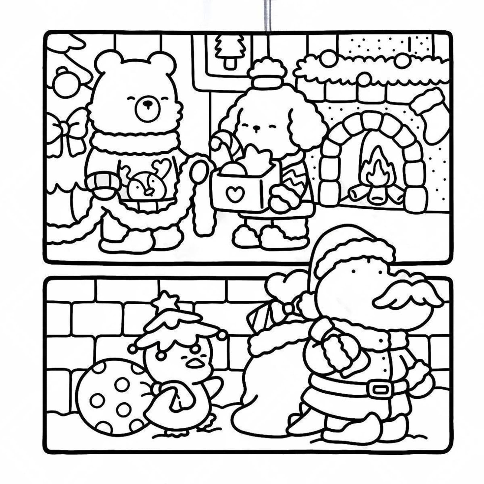 Coloring Book 21x21cm Travel Toy for Special Occasions Anniversaries Holiday comfy days