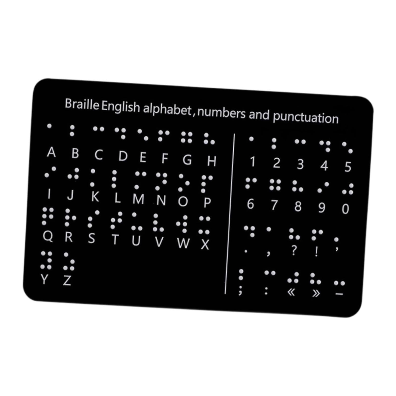 Braille Alphabet Board Visually Impaired Braille Fingerboard Office Learning