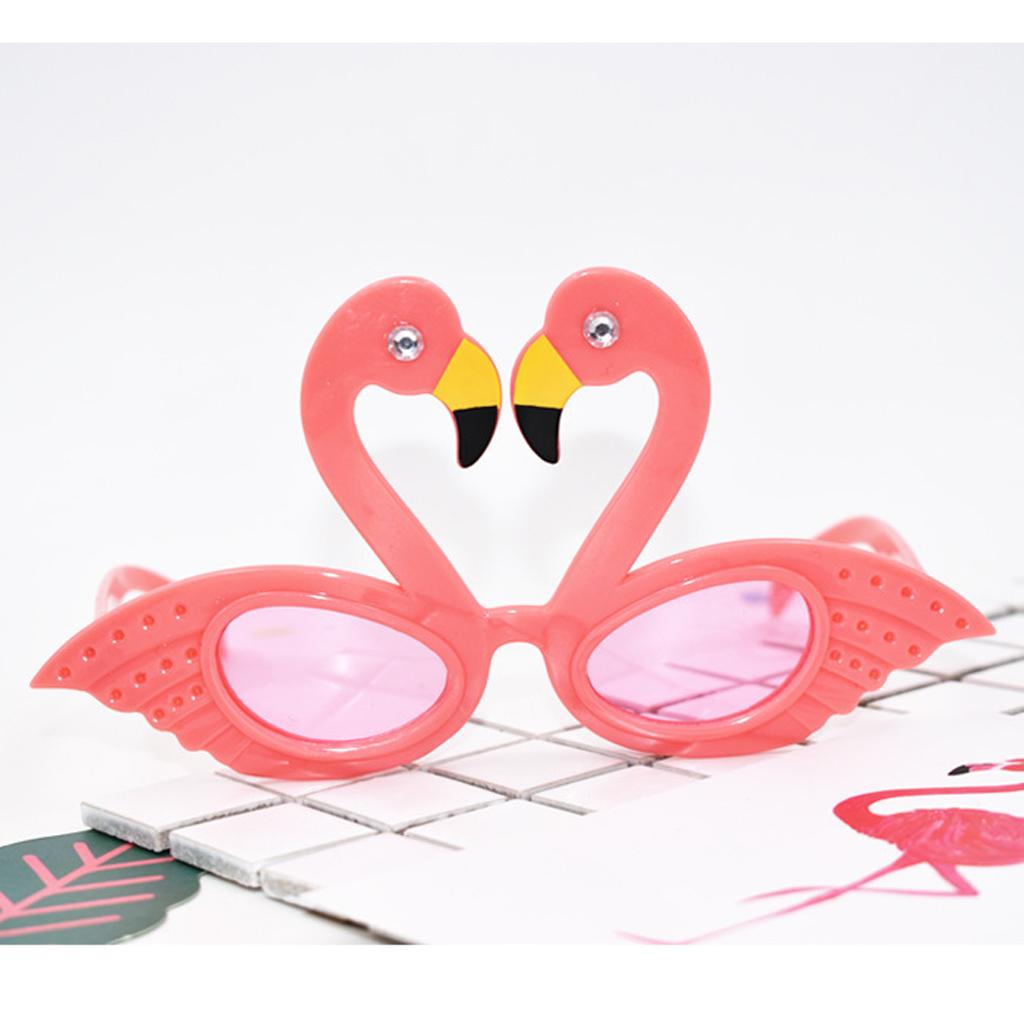 5pcs Hawaiian Tropical Flamingo Sunglasses Party Glasses Fancy Dress