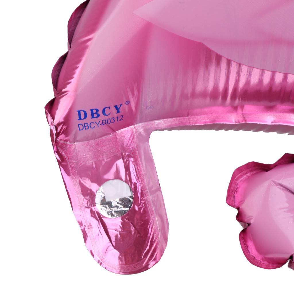 5pcs Large Flamingo Aluminum Foil Balloon Hawaiian Party Decor 41 x 20 Pink"