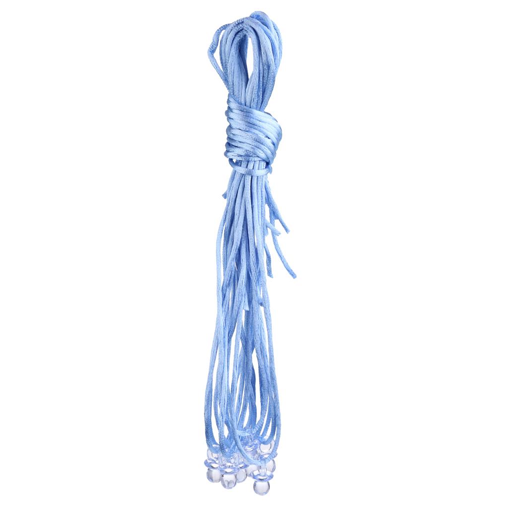 20pcs Mini Pacifier Necklaces Game Prizes Gifts Baby Shower Favor Light Blue