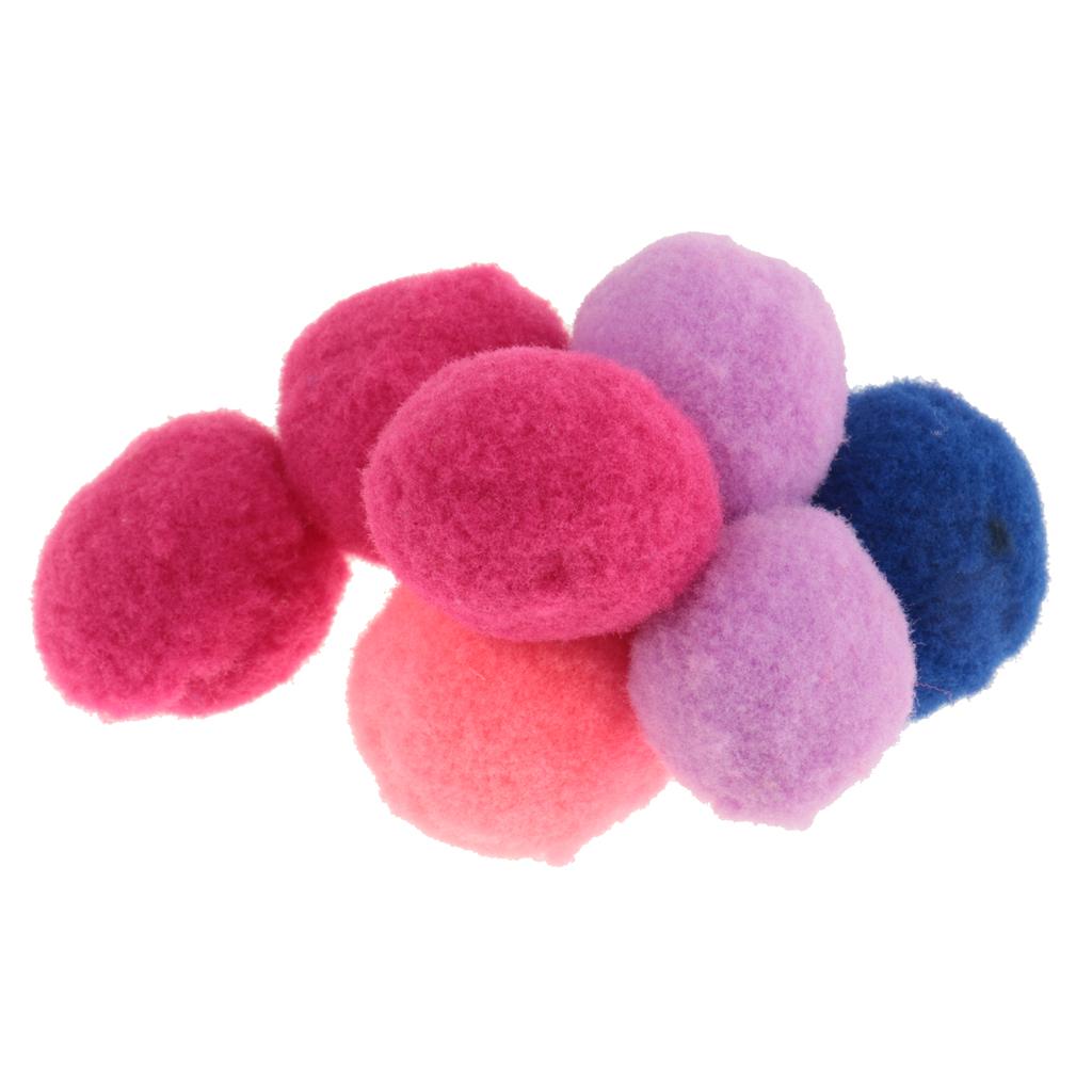 200x Mixed Colours Craft Pom Poms Mini Pompoms Children's Craft Project 30mm