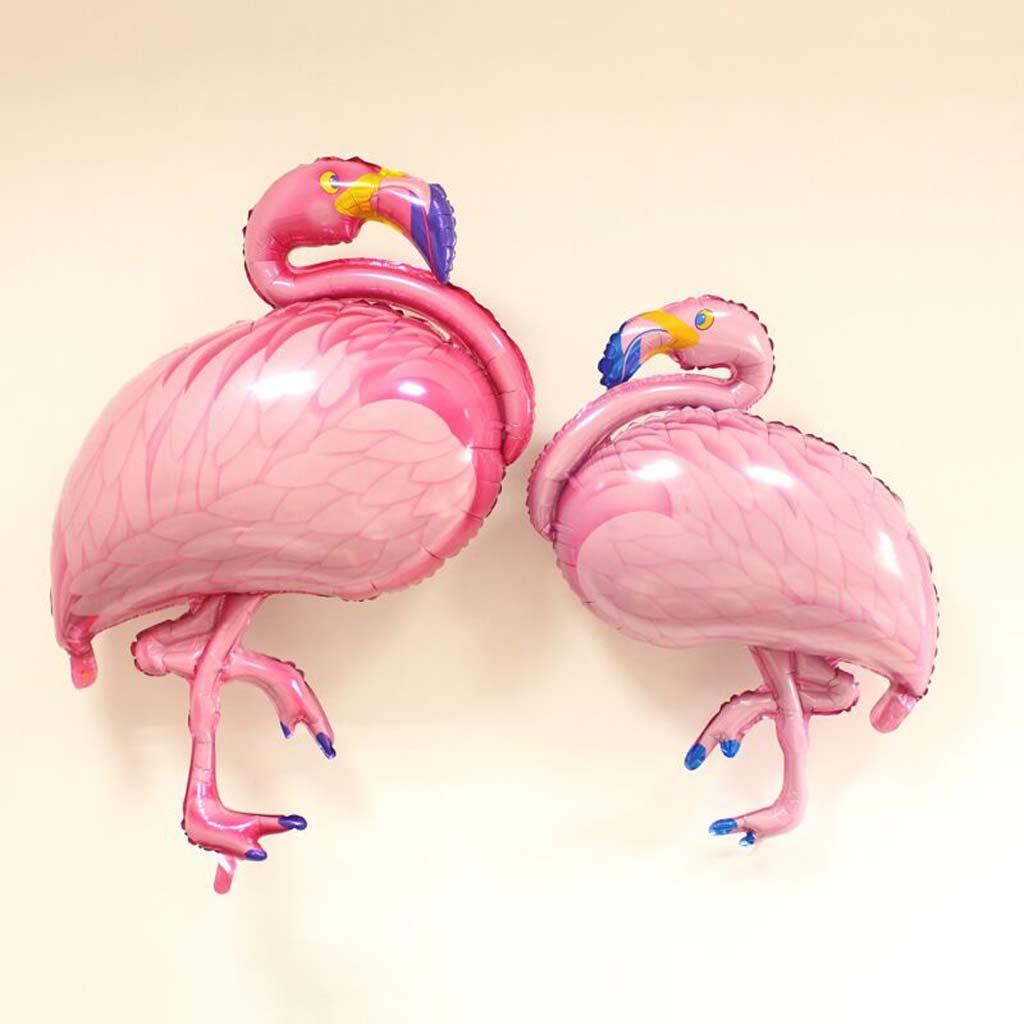3pcs Large Foil Flamingo Balloon Tropical Hawaiian Kids Birthday Party Toy