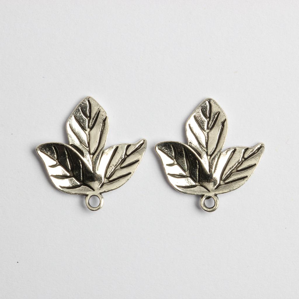 2x20 Pieces Alloy Leaves Leaf Charms Pendents Jewelry Making Clothes DIY Craft