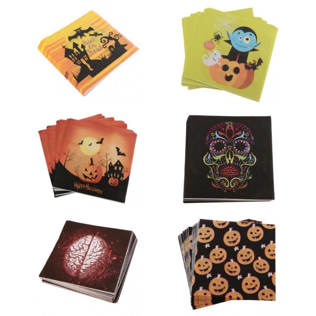 40pcs Happy Halloween Pumpkin Paper Napkin Disposable Napkin Tableware Decor