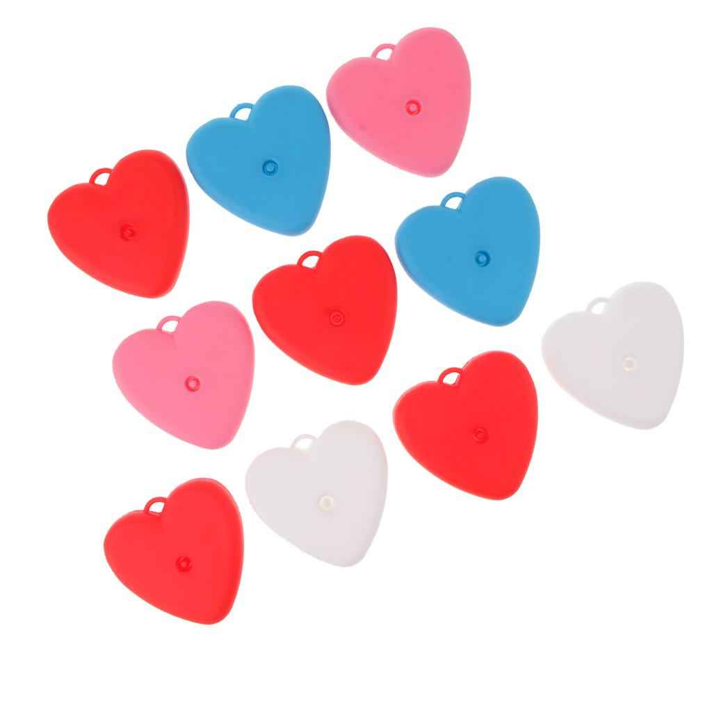 Pieces of 10 Colorful Heart Shape Balloon Weight