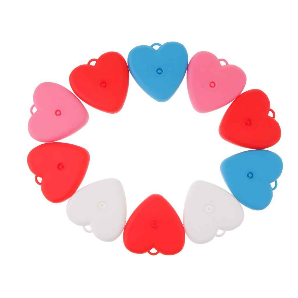 Pieces of 10 Colorful Heart Shape Balloon Weight