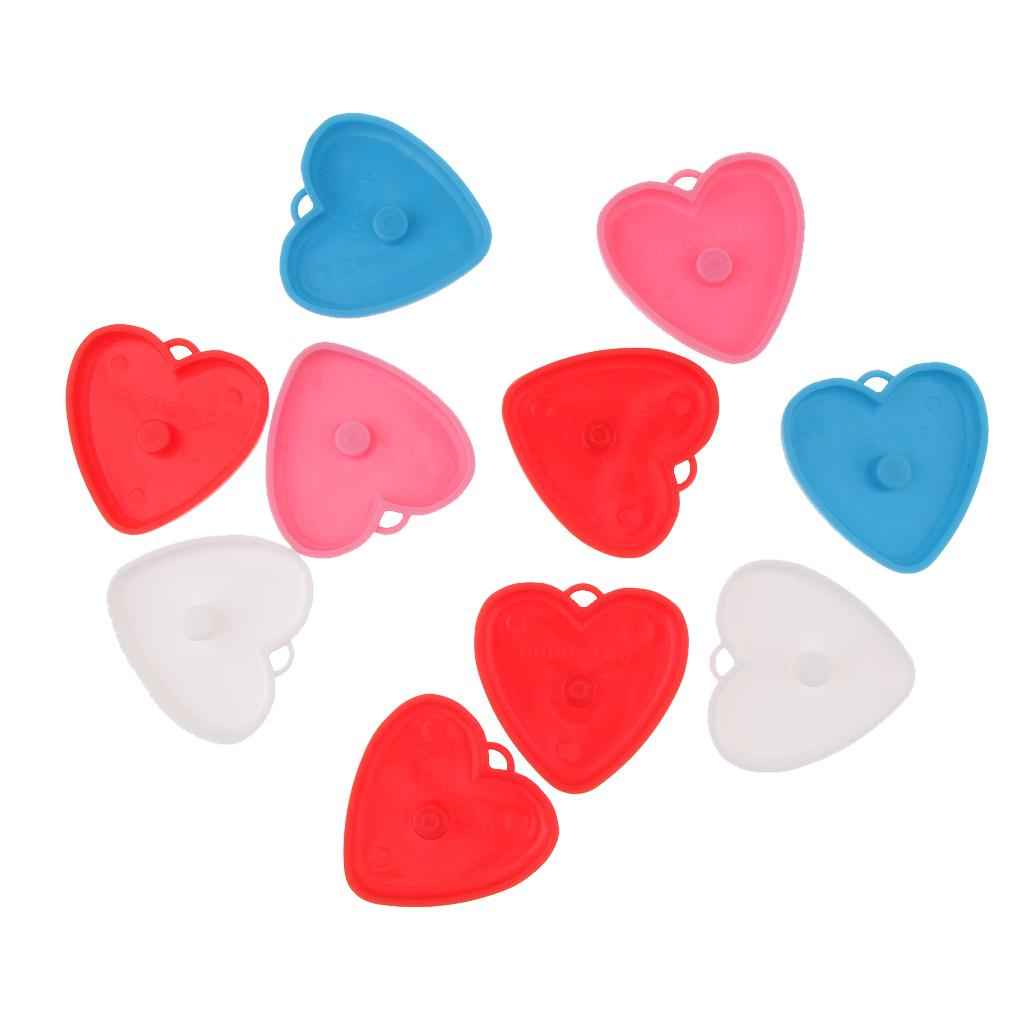 Pieces of 10 Colorful Heart Shape Balloon Weight