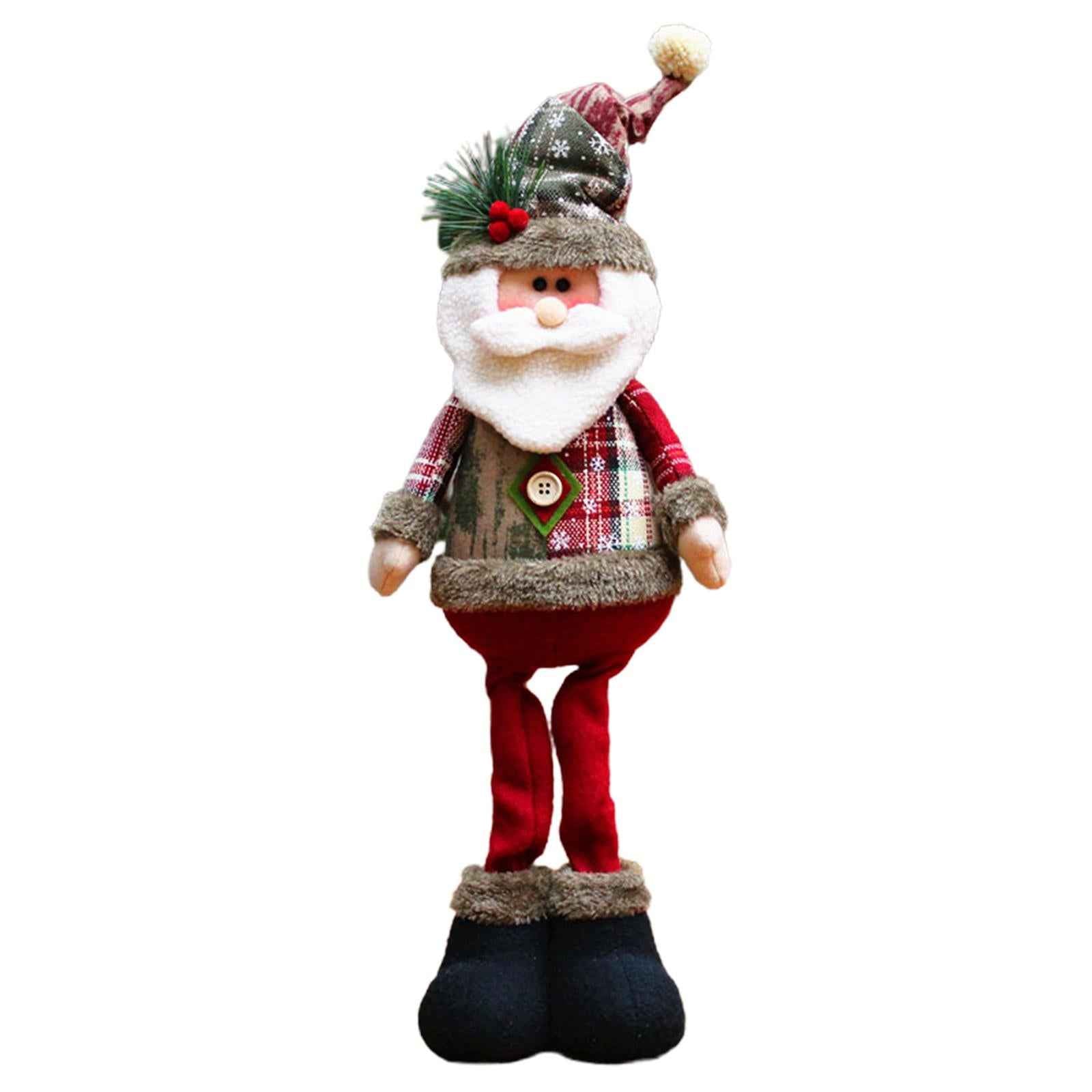Christmas Ornaments Standing Doll Figurine Indoor Table Decoration Kid Gift Santa Claus