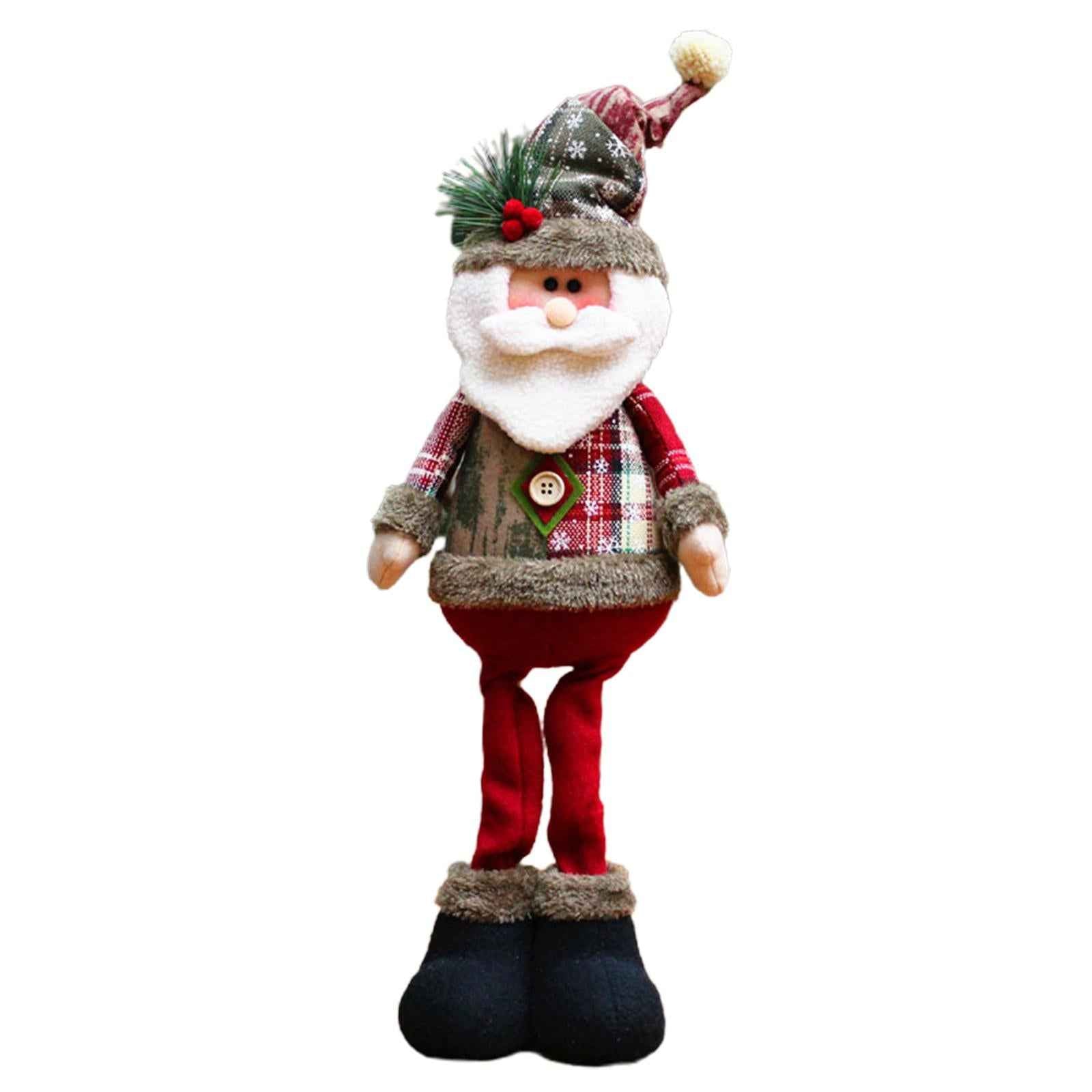 Christmas Ornaments Standing Doll Figurine Indoor Table Decoration Kid Gift Santa Claus