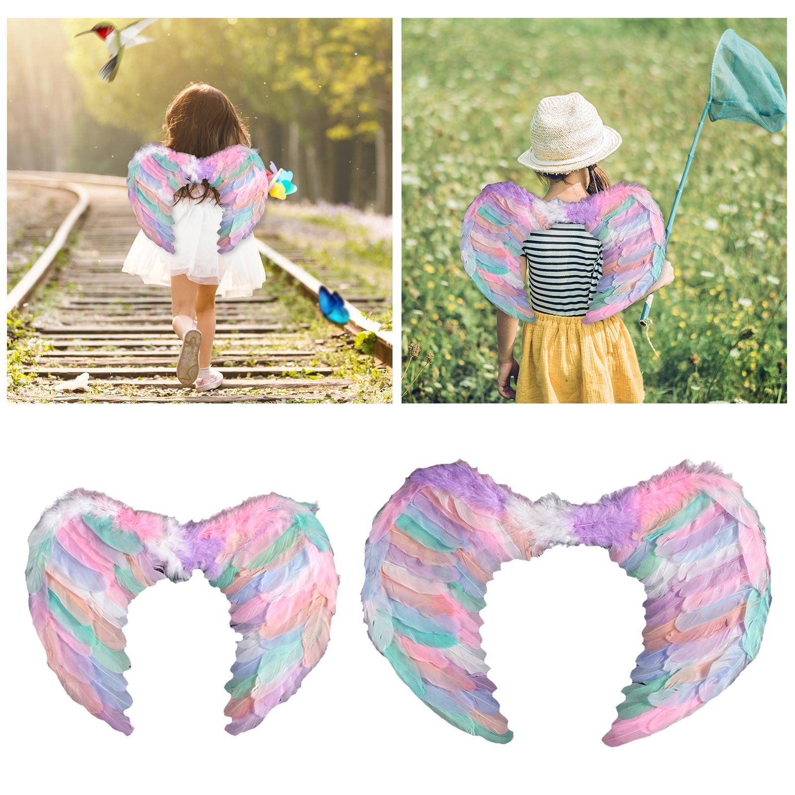 Child Angel Feather Wing Costume Wing Kids Feather Fairy Wing S
