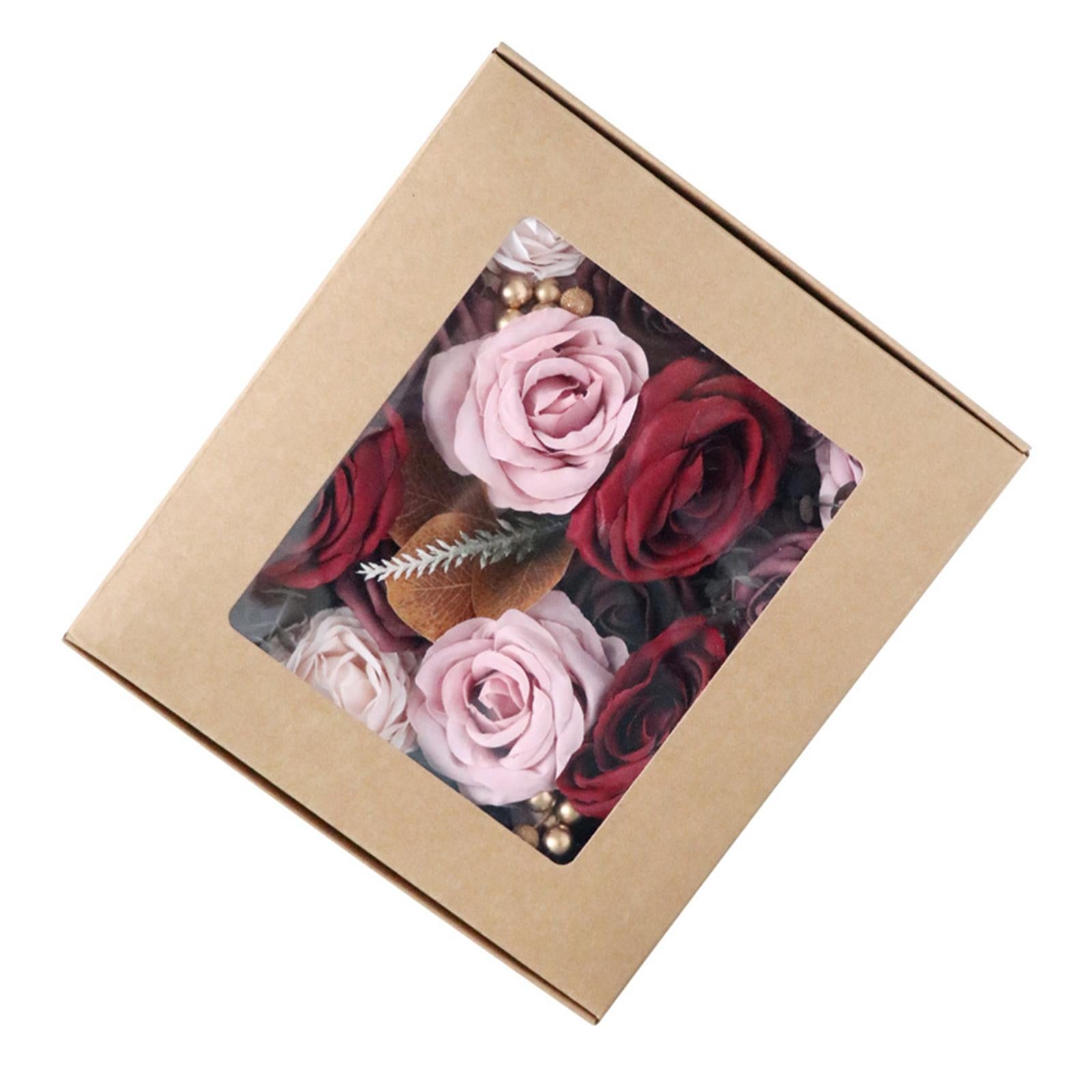 Artificial Flowers Box Arrangements DIY for Party Table Chair Ornament