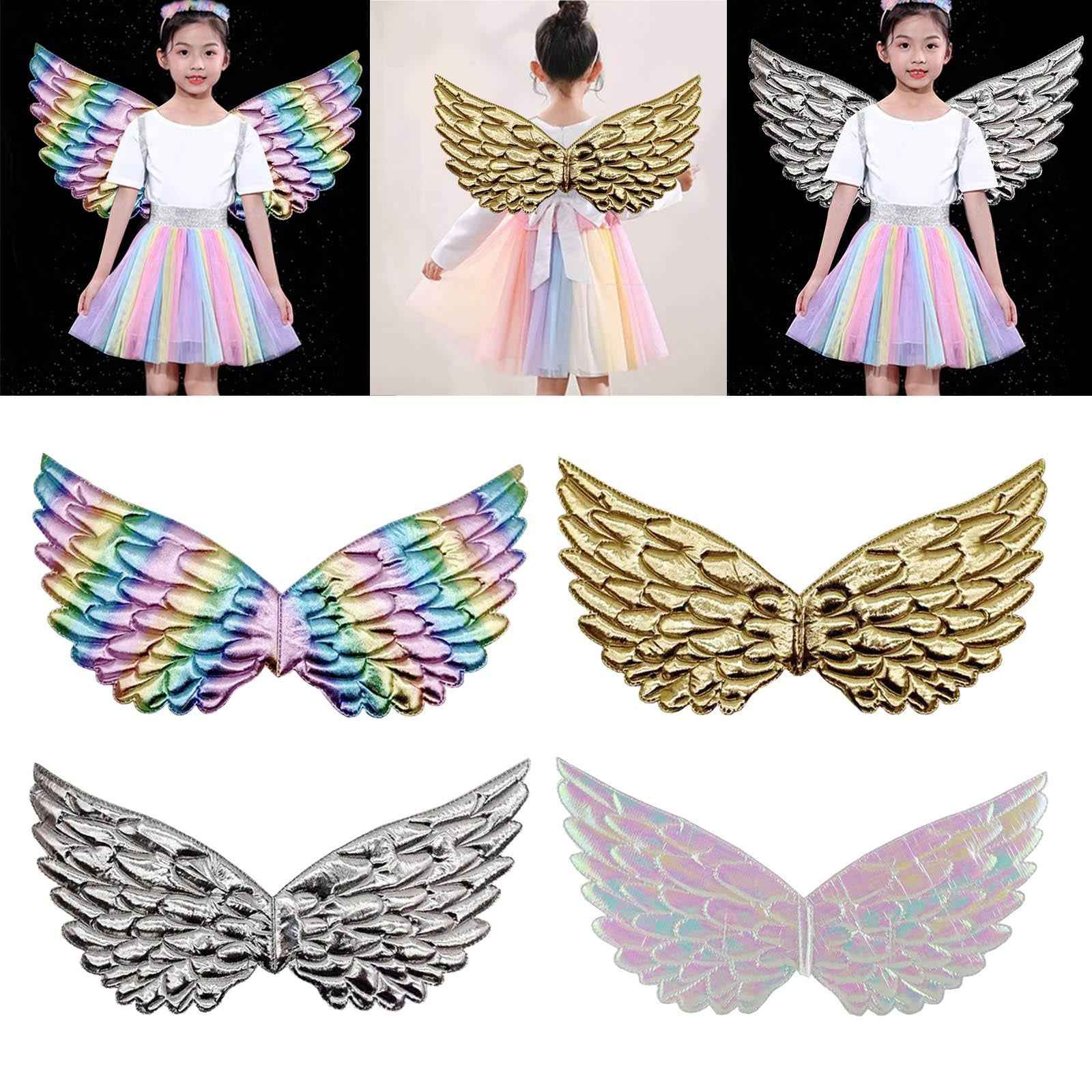 Child Angel Wing Fairy Princess Costume Accessory Decoration Light Rainbow